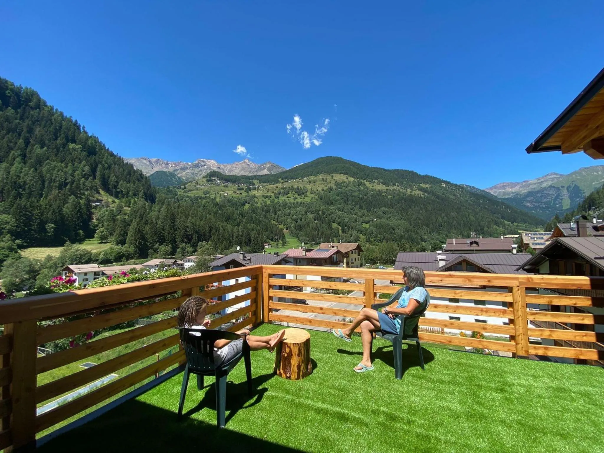 Balcony/Terrace in Hotel Ortles Dolomiti Walking & Spa