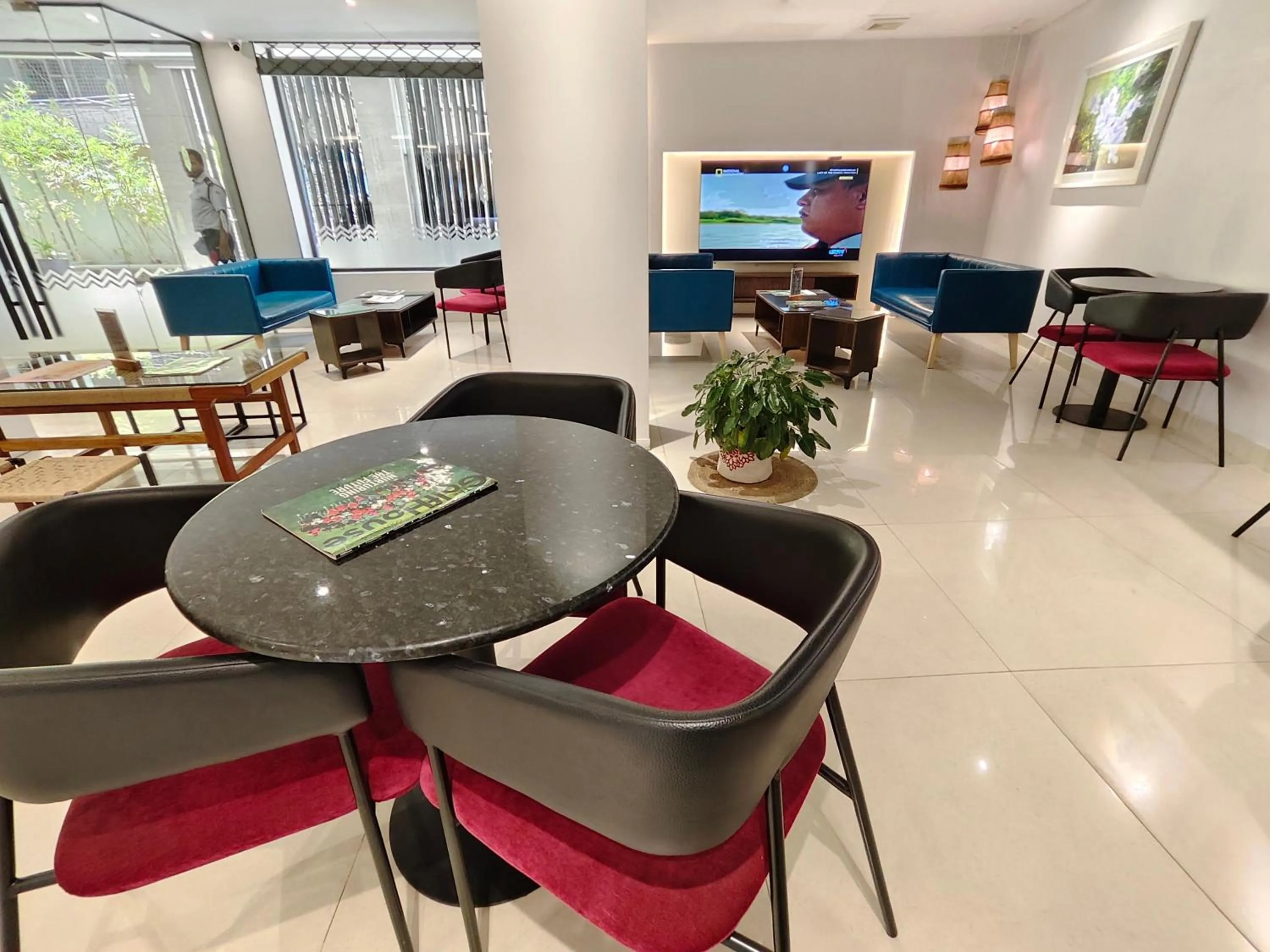 Communal lounge/ TV room in Hotel Nandini