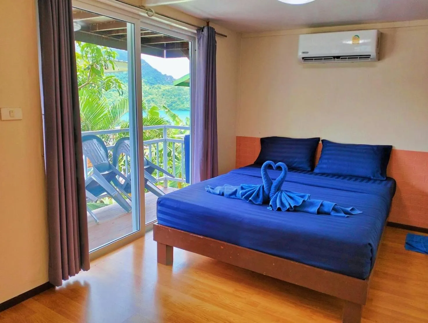 Bedroom, Bed in Blue View House Phi Phi