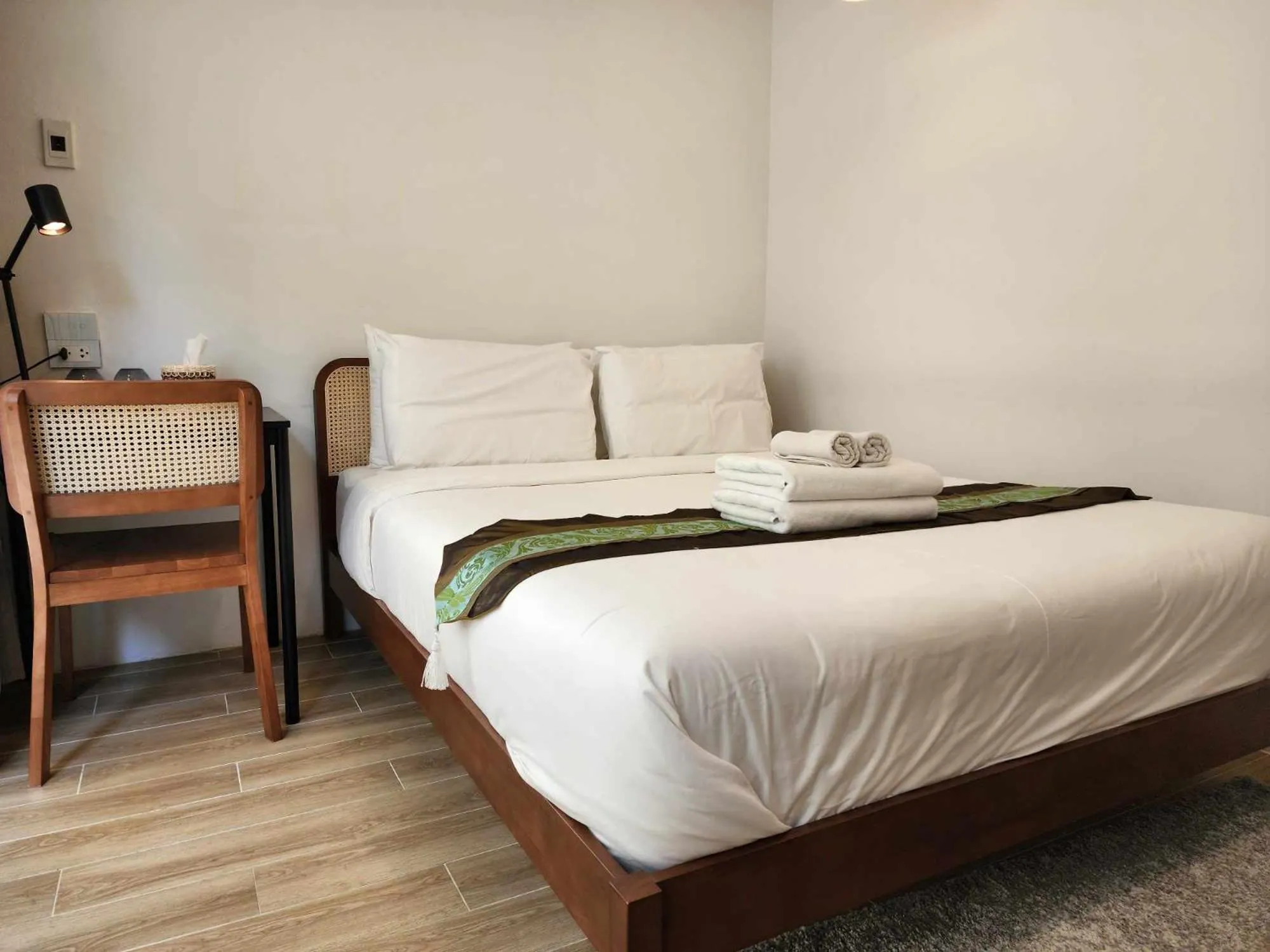 Bed in Lo-Ha Guest house, Contactless Check-in