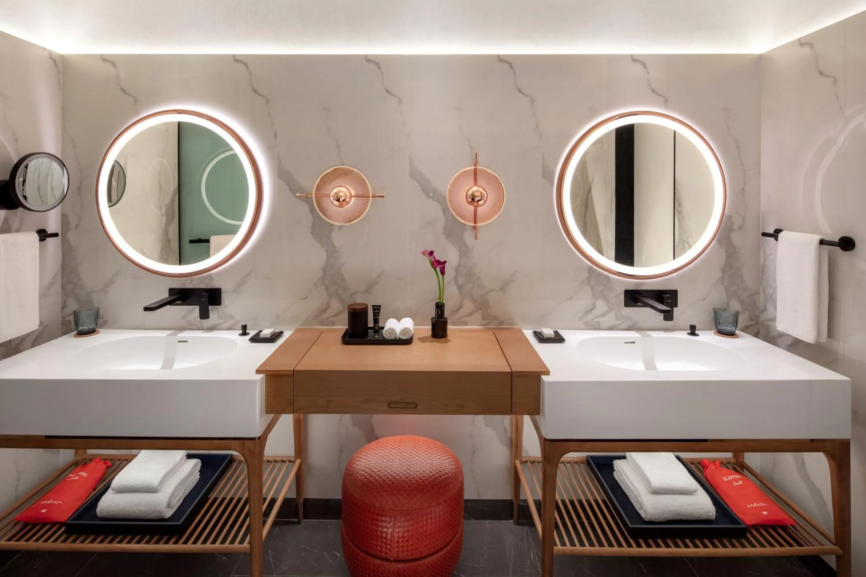 Bathroom in Andaz Doha, by Hyatt