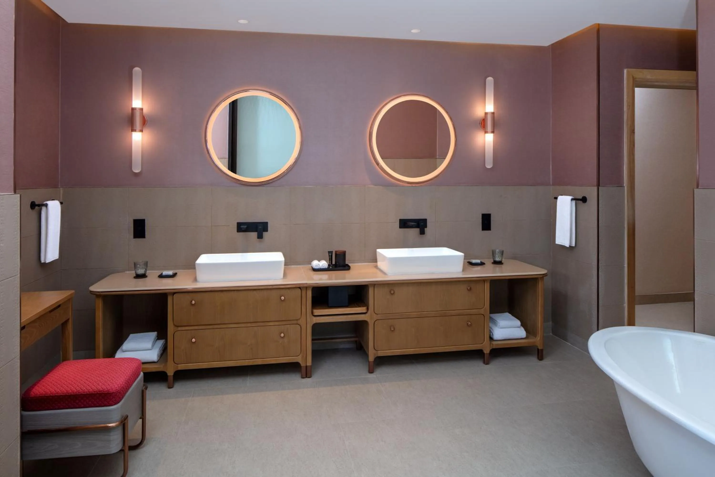 Bathroom in Andaz Doha, by Hyatt