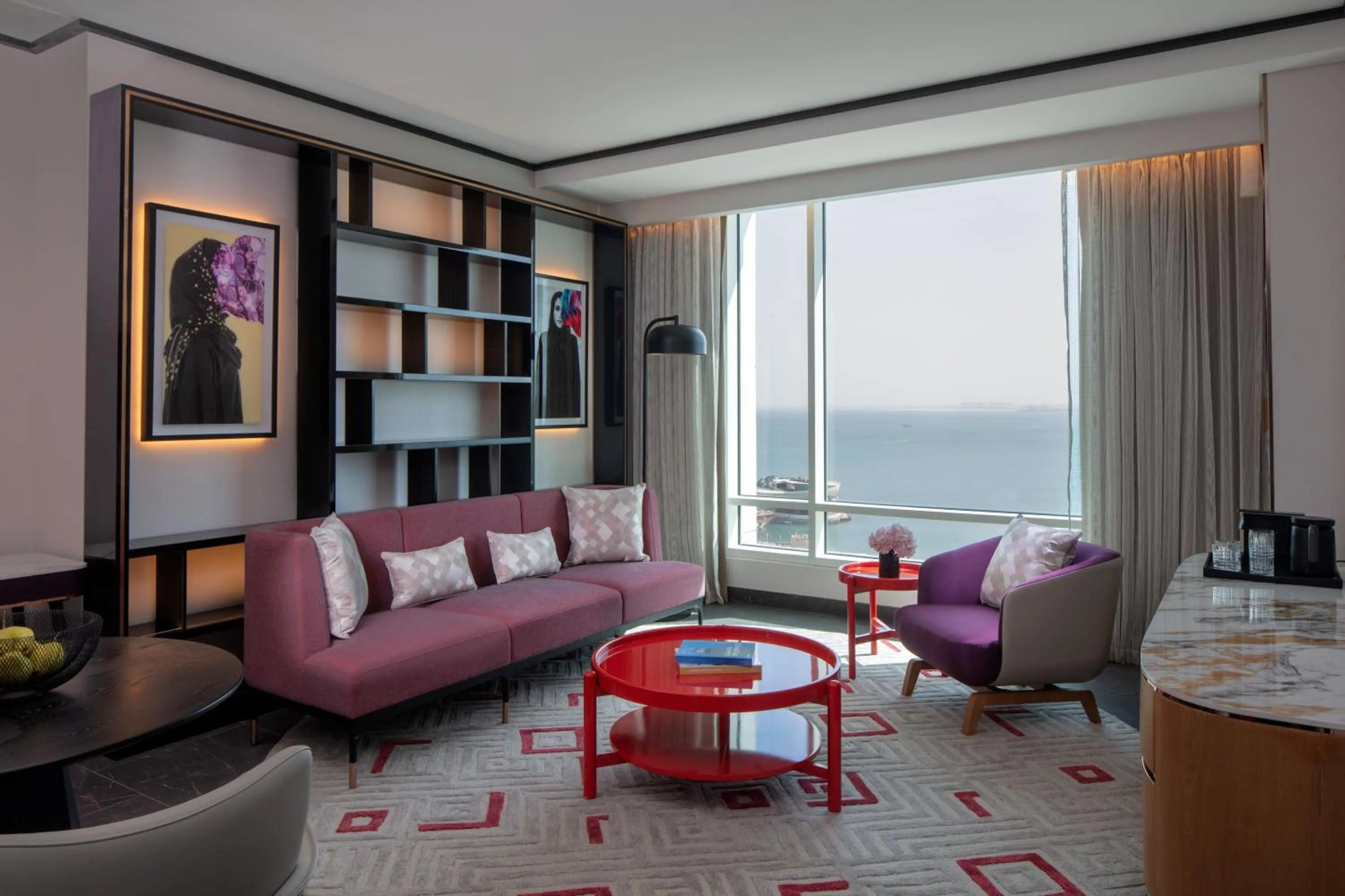 Living room in Andaz Doha, by Hyatt