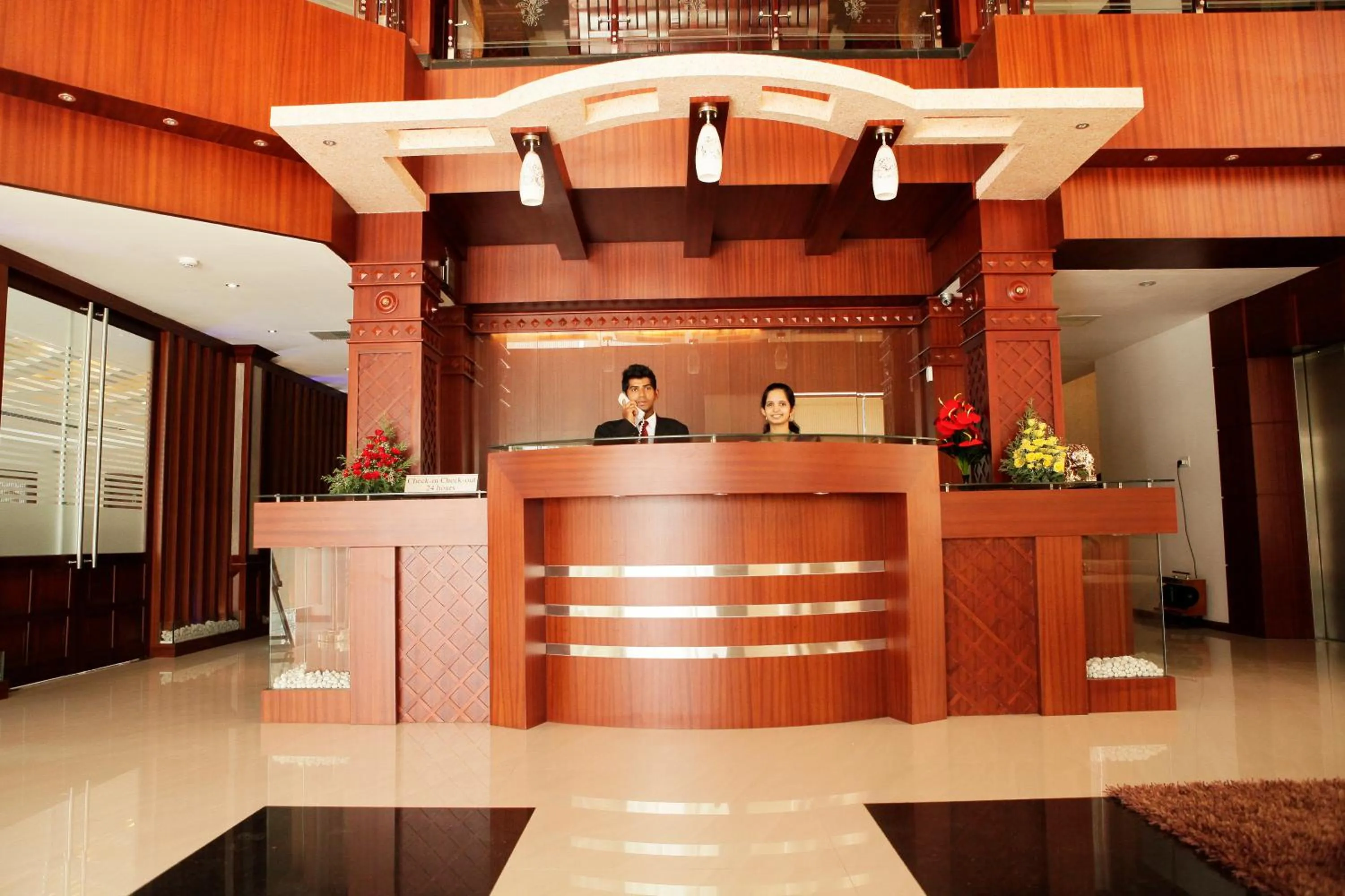 Lobby or reception in Athirappilly Residency Chalakudy