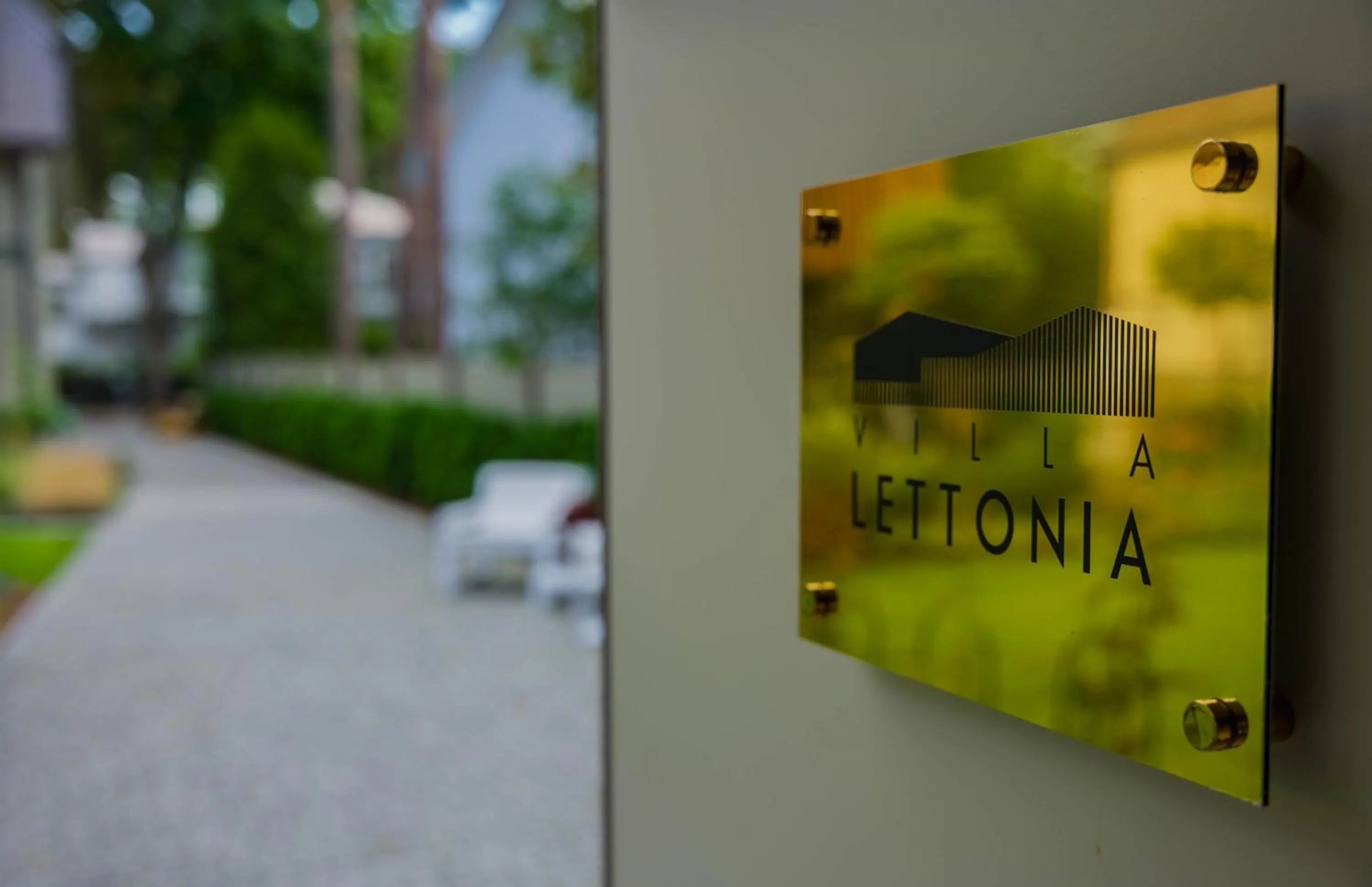 Logo/Certificate/Sign in Villa Lettonia