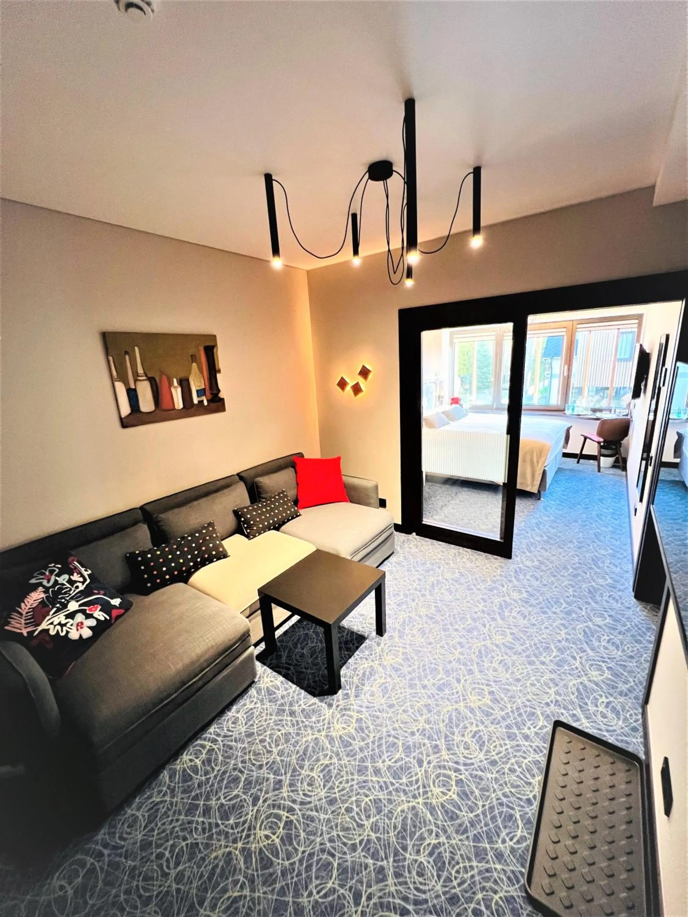 Communal lounge/ TV room in Villa Lettonia