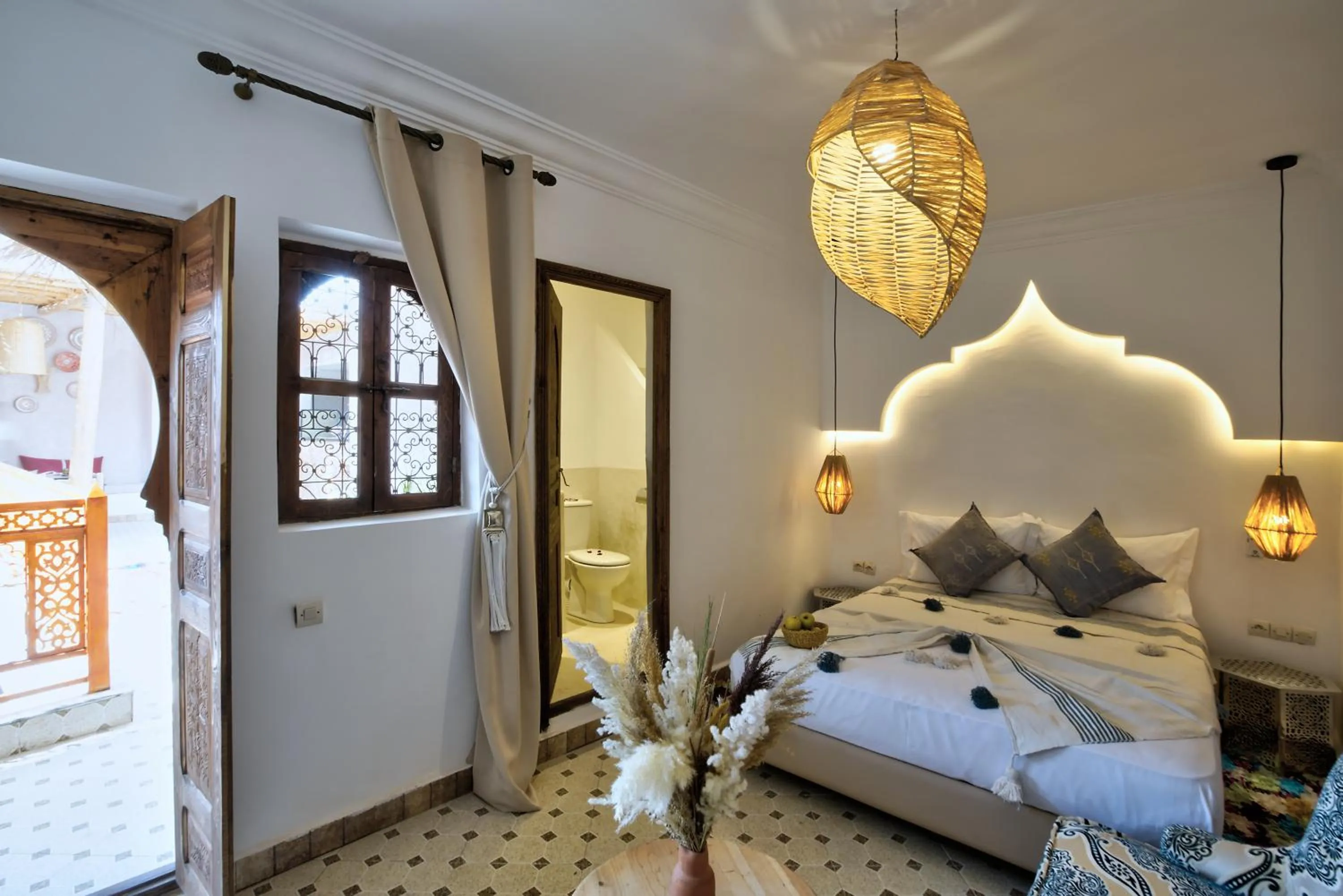 Bed in Riad Arabkech