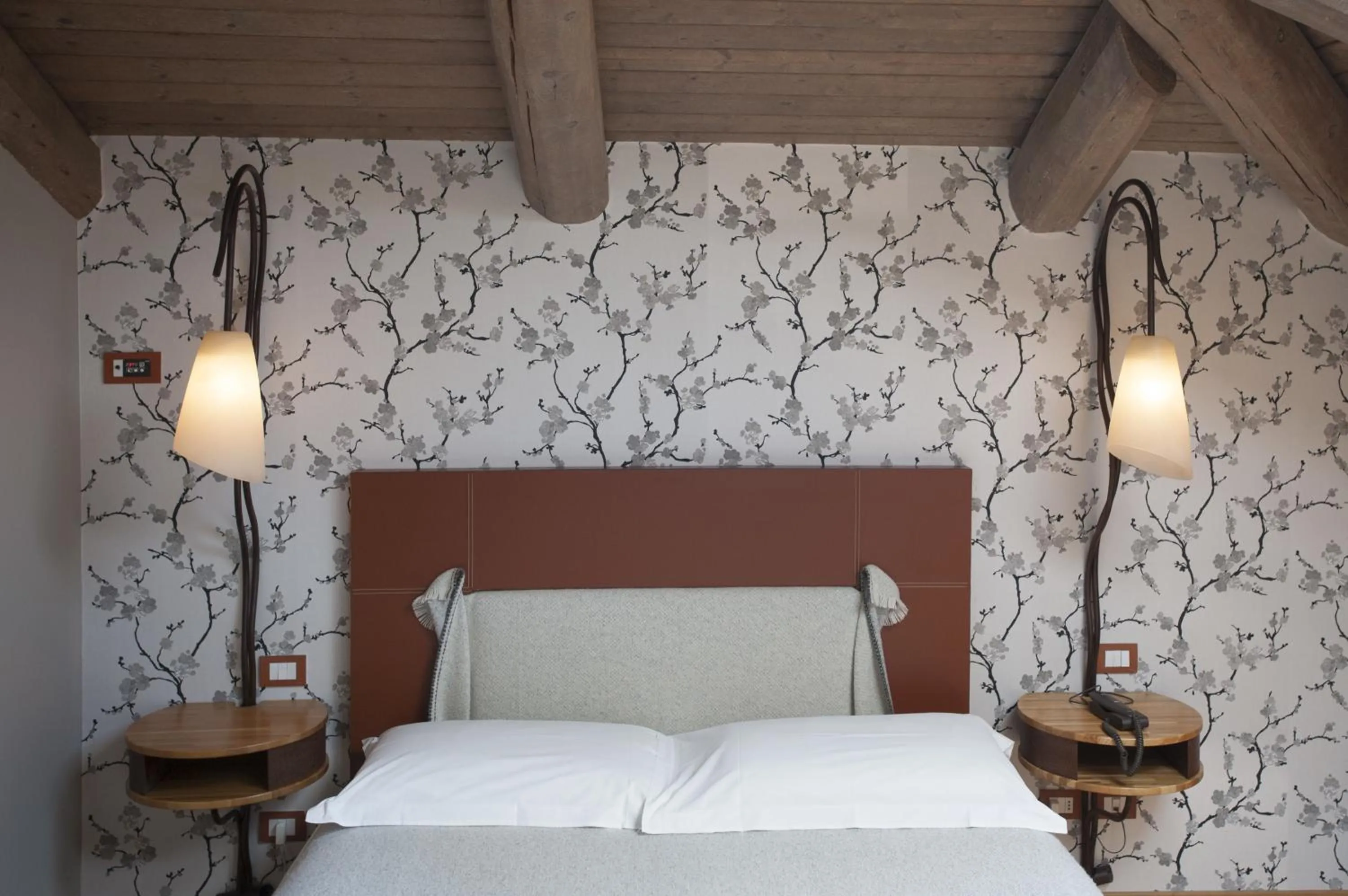 Decorative detail, Bed in Hotel Langhe