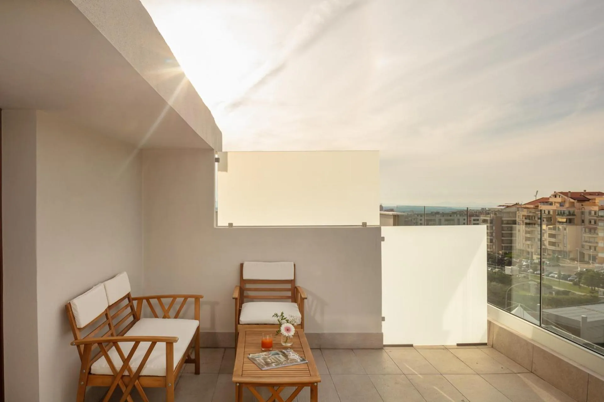 Balcony/Terrace in Hotel Carlo Felice Sassari