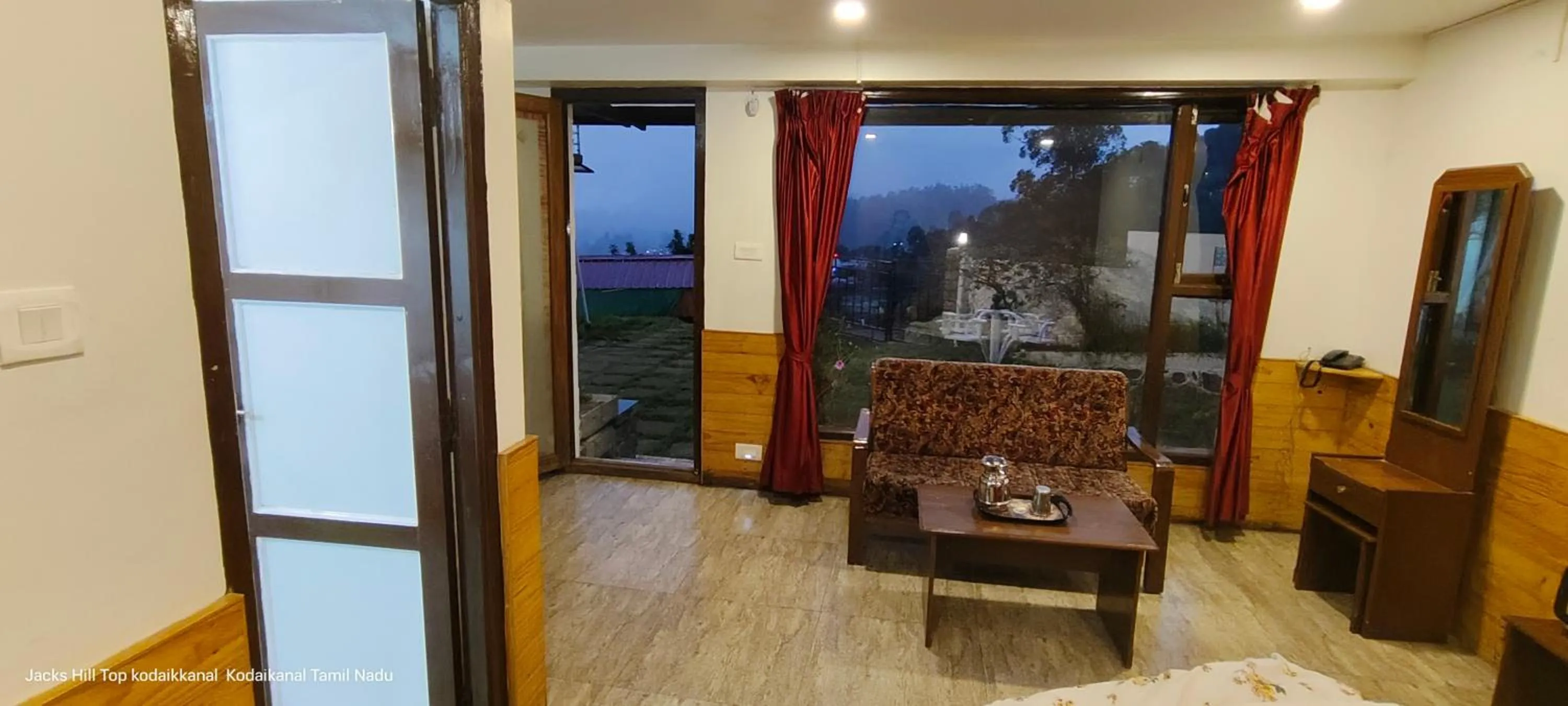 Living room in The Jacks Hilltop Resort Kodaikanal