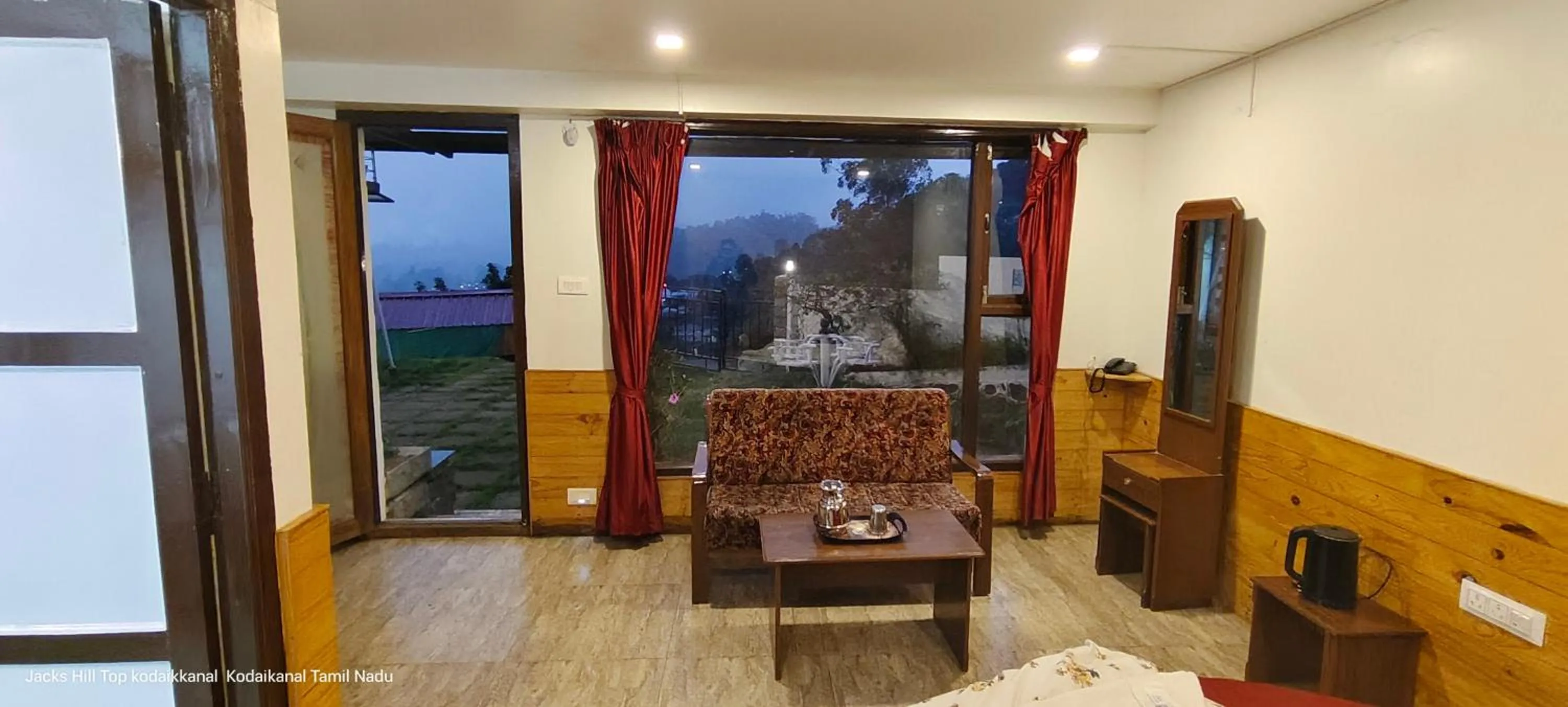 Living room in The Jacks Hilltop Resort Kodaikanal
