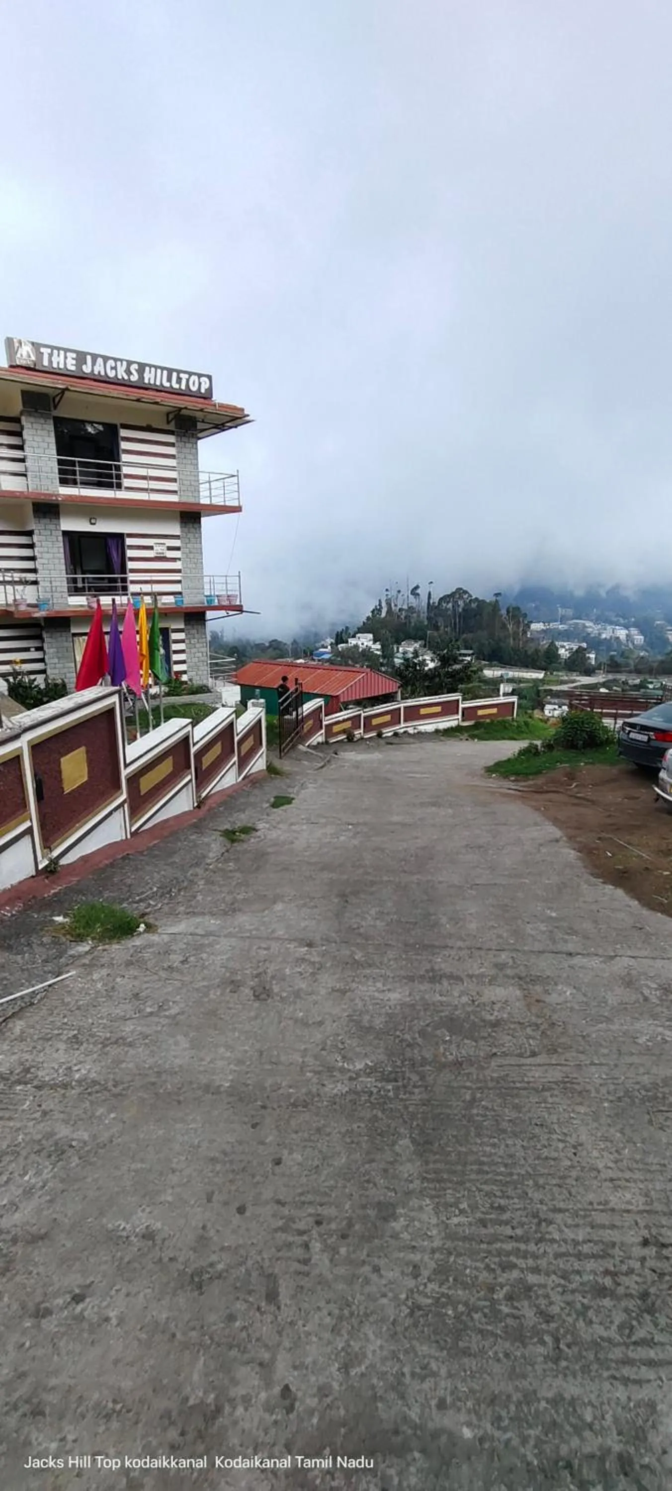 Quiet street view in The Jacks Hilltop Resort Kodaikanal