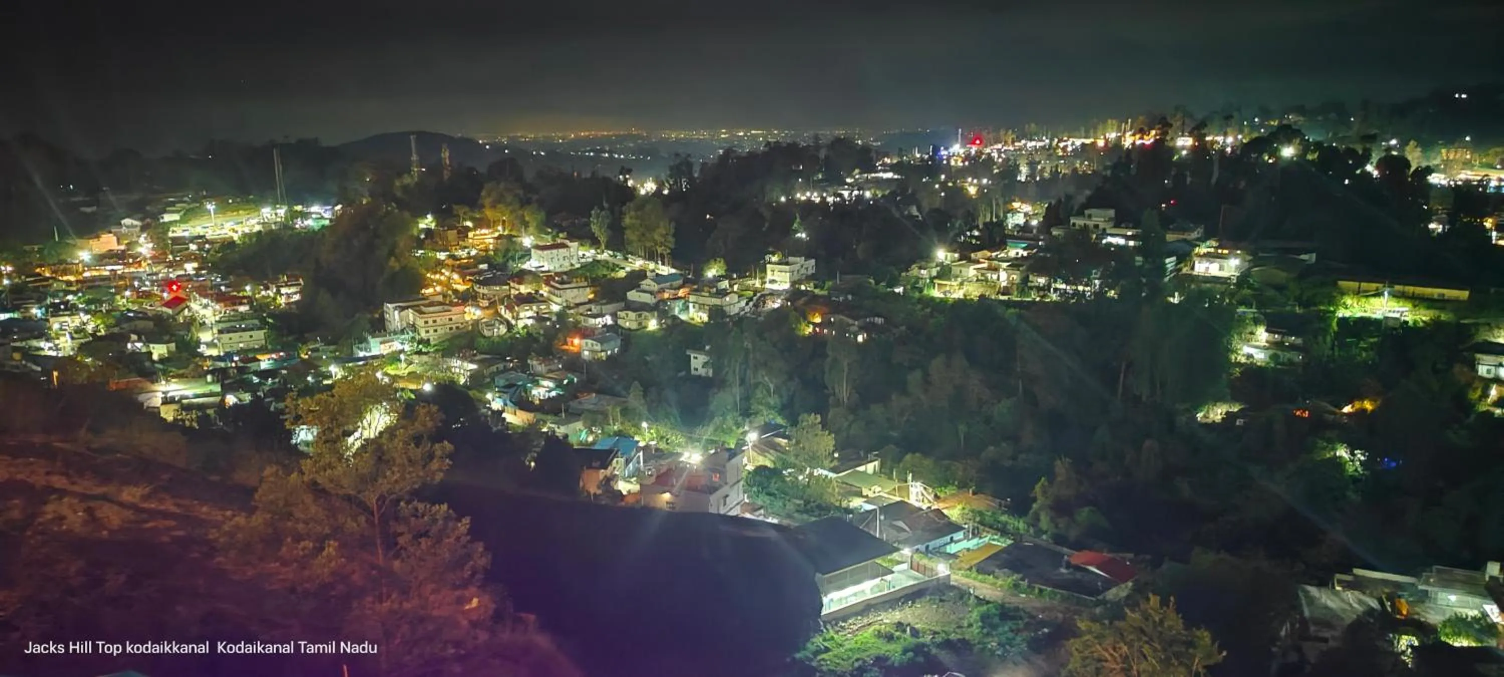 Night in The Jacks Hilltop Resort Kodaikanal