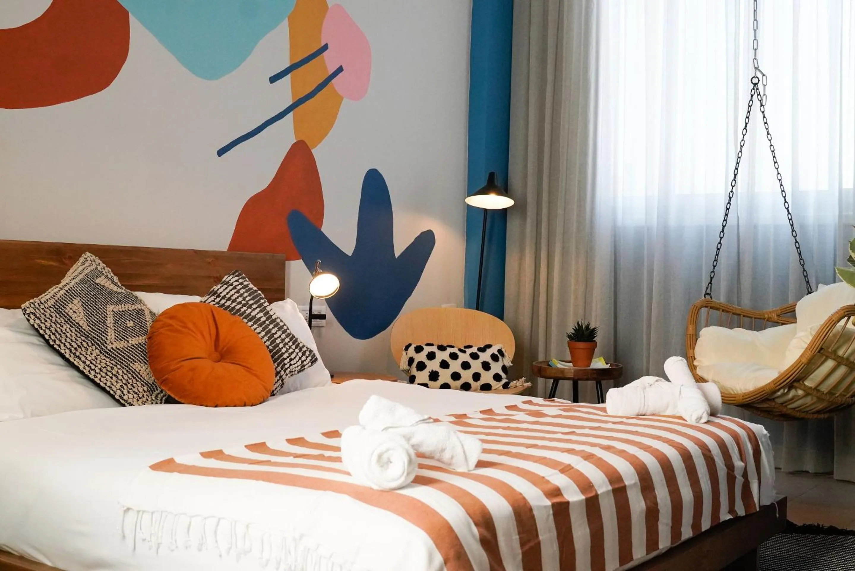 Bed in Selina Frishman Tel Aviv