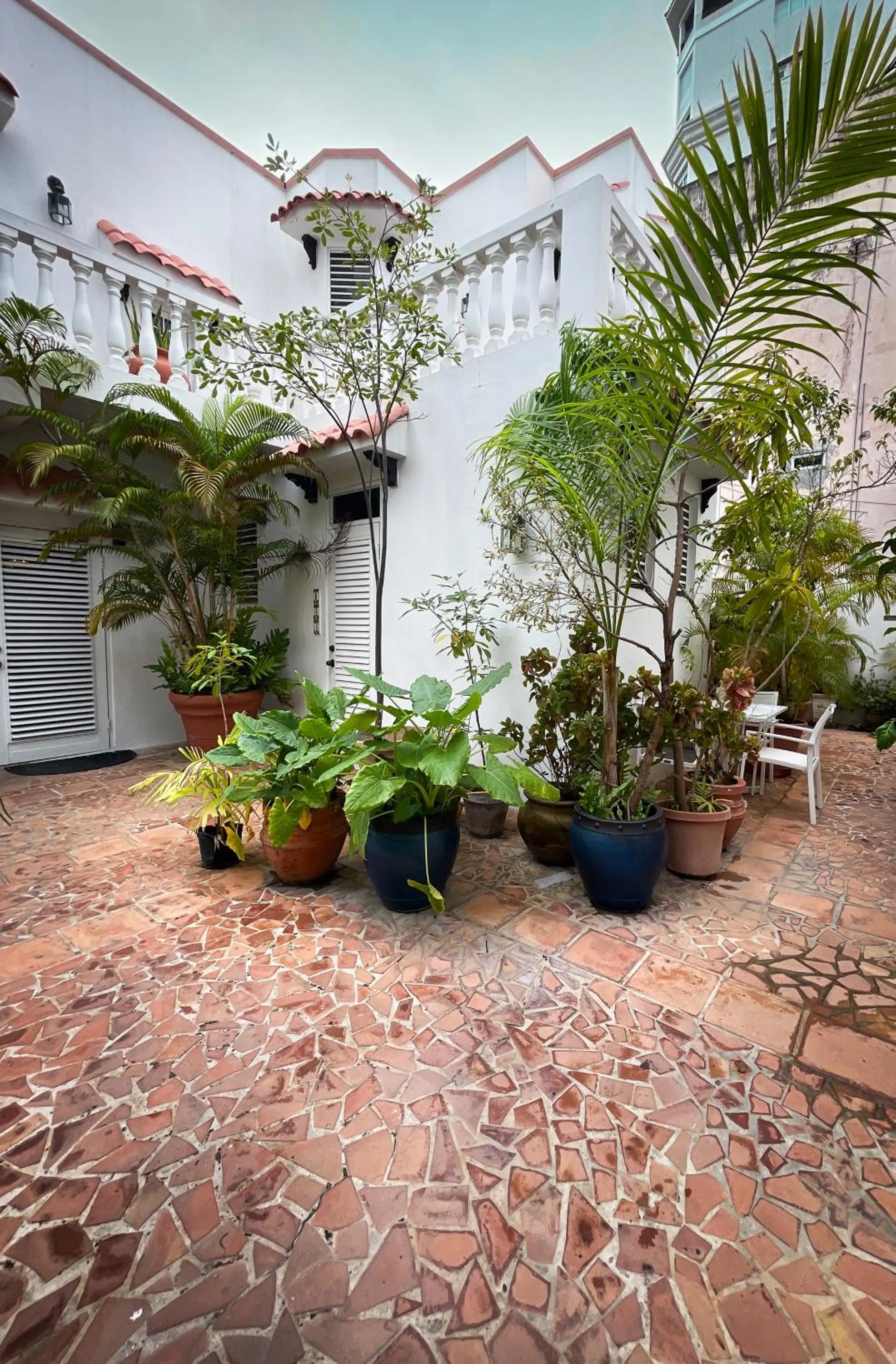 Inner courtyard view in At Wind Chimes Boutique Hotel