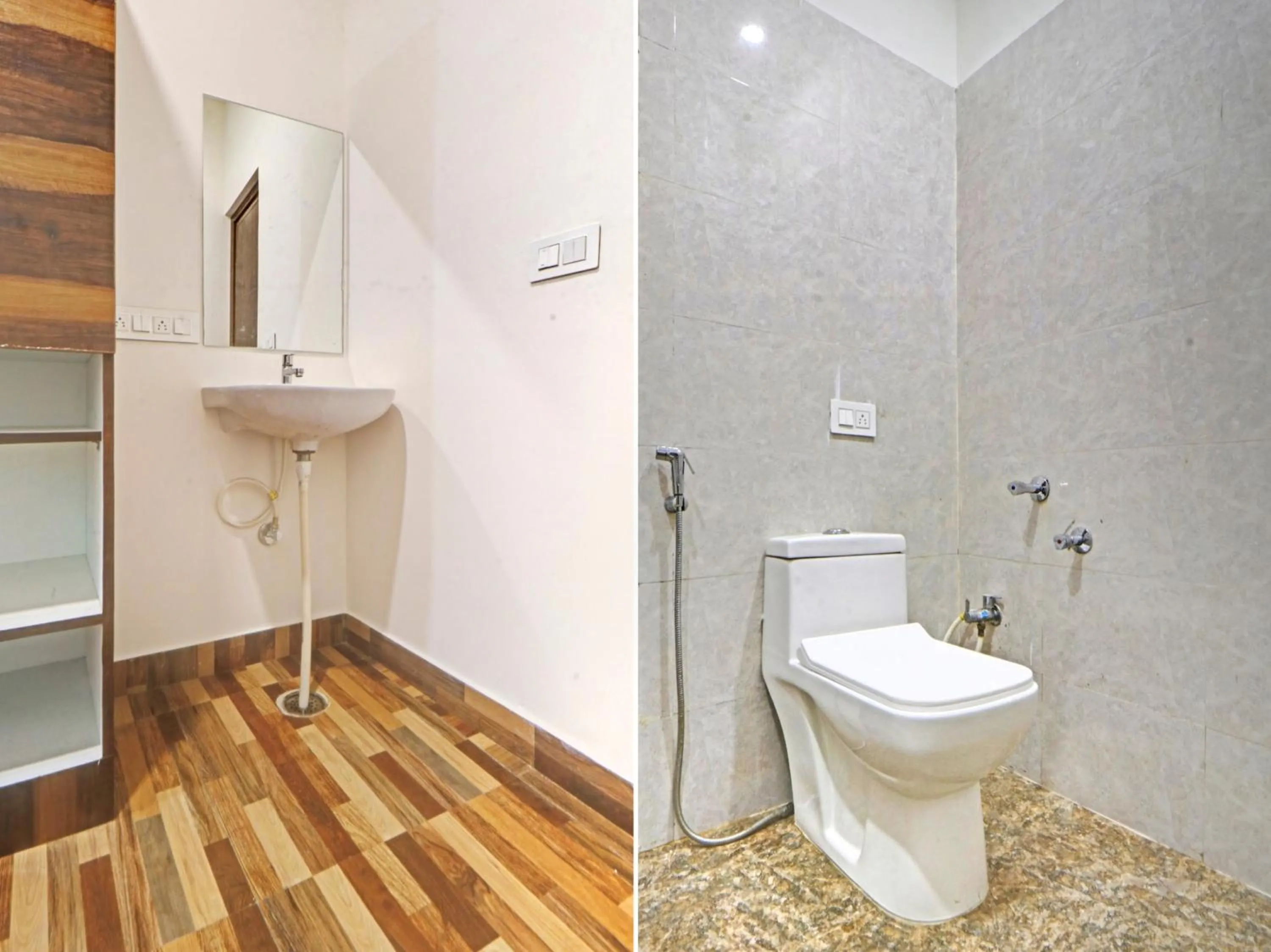 Bathroom in Hotel O by OYO Dhruvas Residency