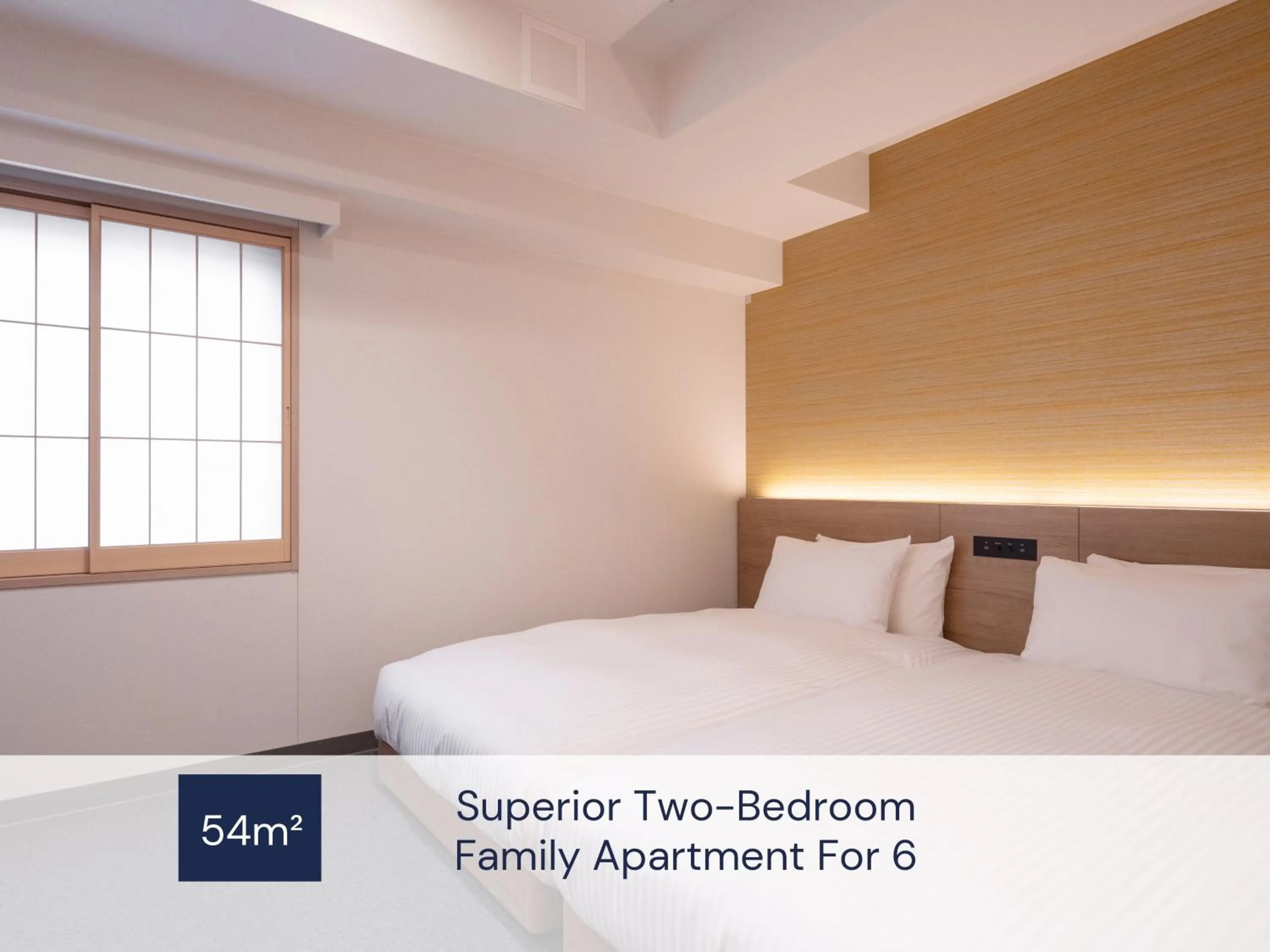 Photo of the whole room, Bed in MIMARU Osaka Shinsaibashi North