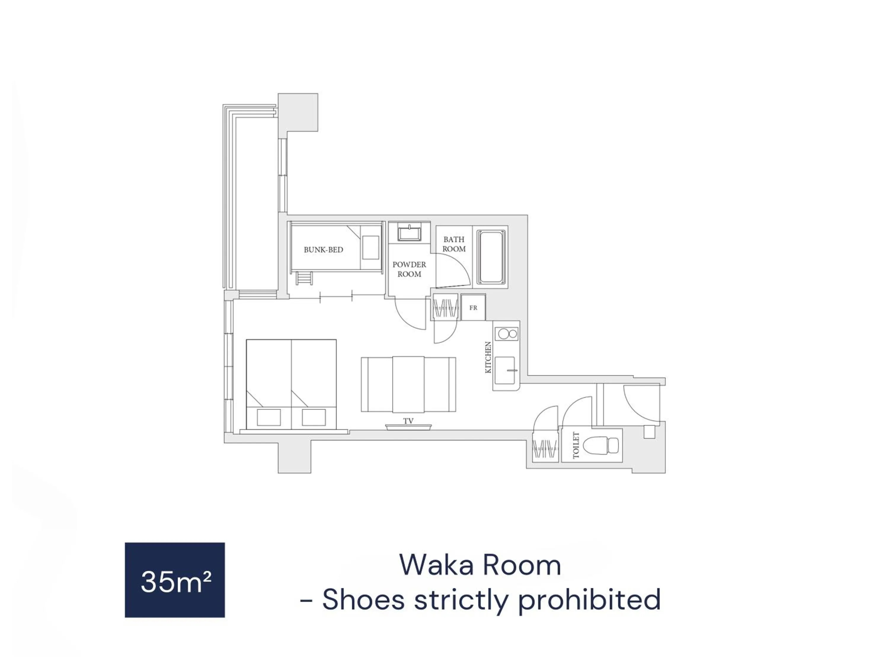 Photo of the whole room in MIMARU Osaka Shinsaibashi North