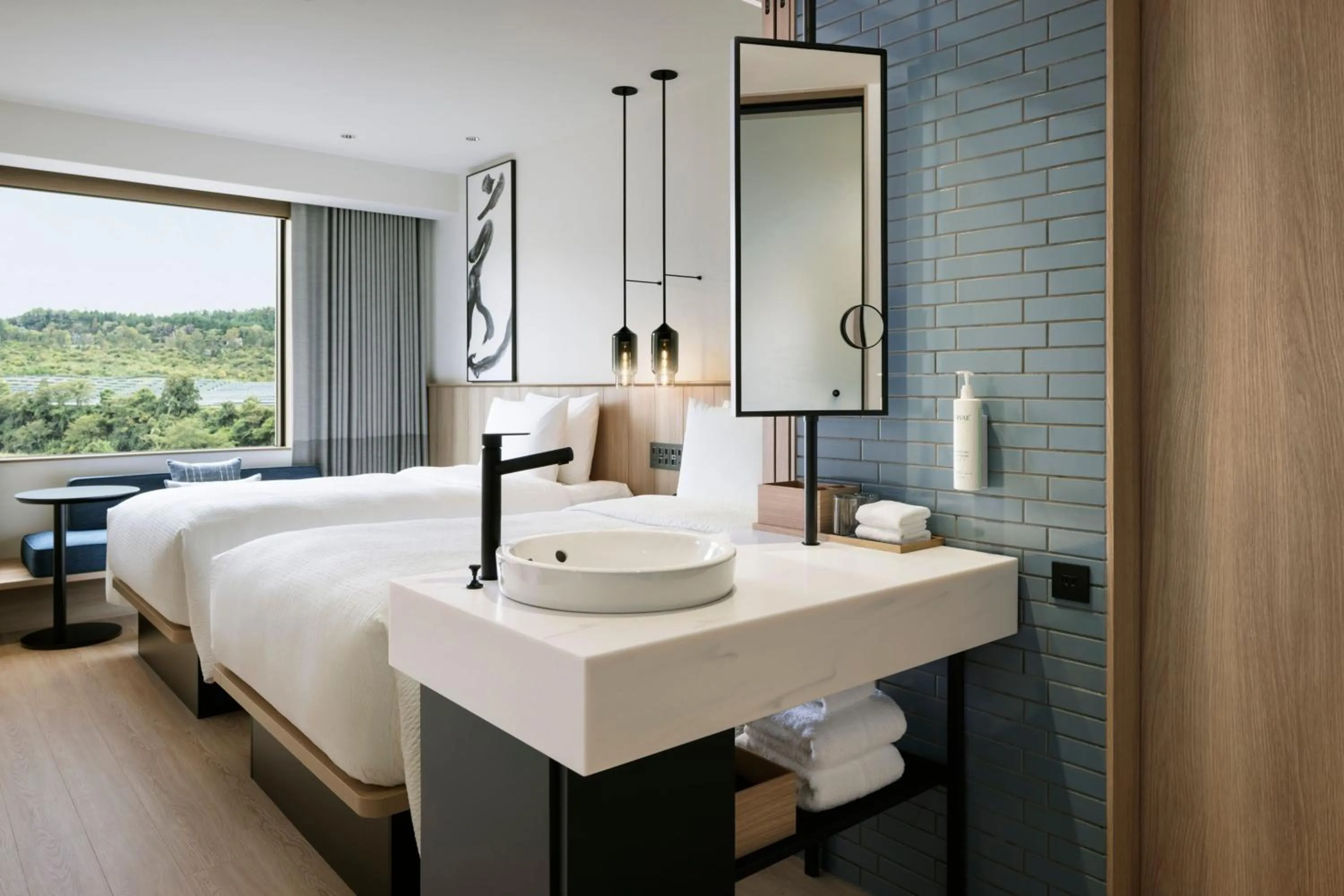 Bathroom, Bed in Fairfield by Marriott Okayama Hiruzen Highland