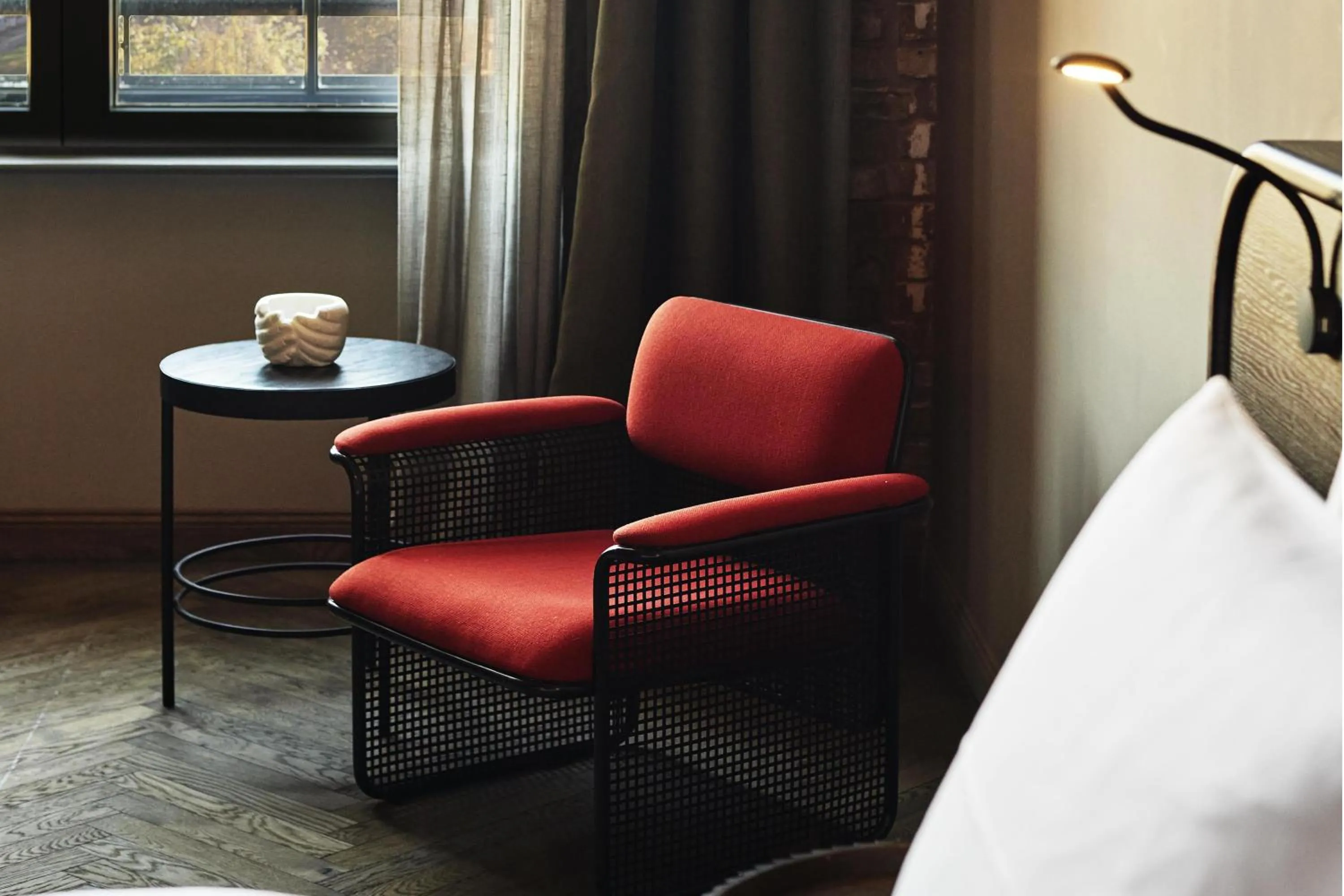 Photo of the whole room, Bed in Telegraphenamt