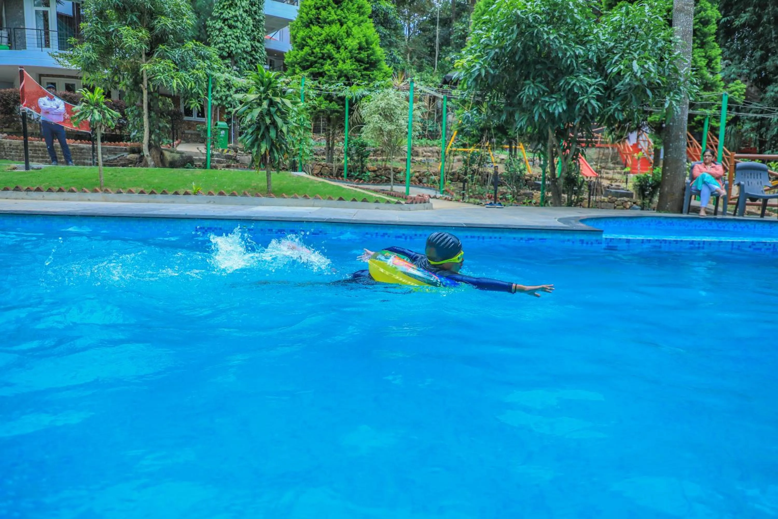 Swimming pool in WOW Bison Woods Organic Veg Resort - Yercaud