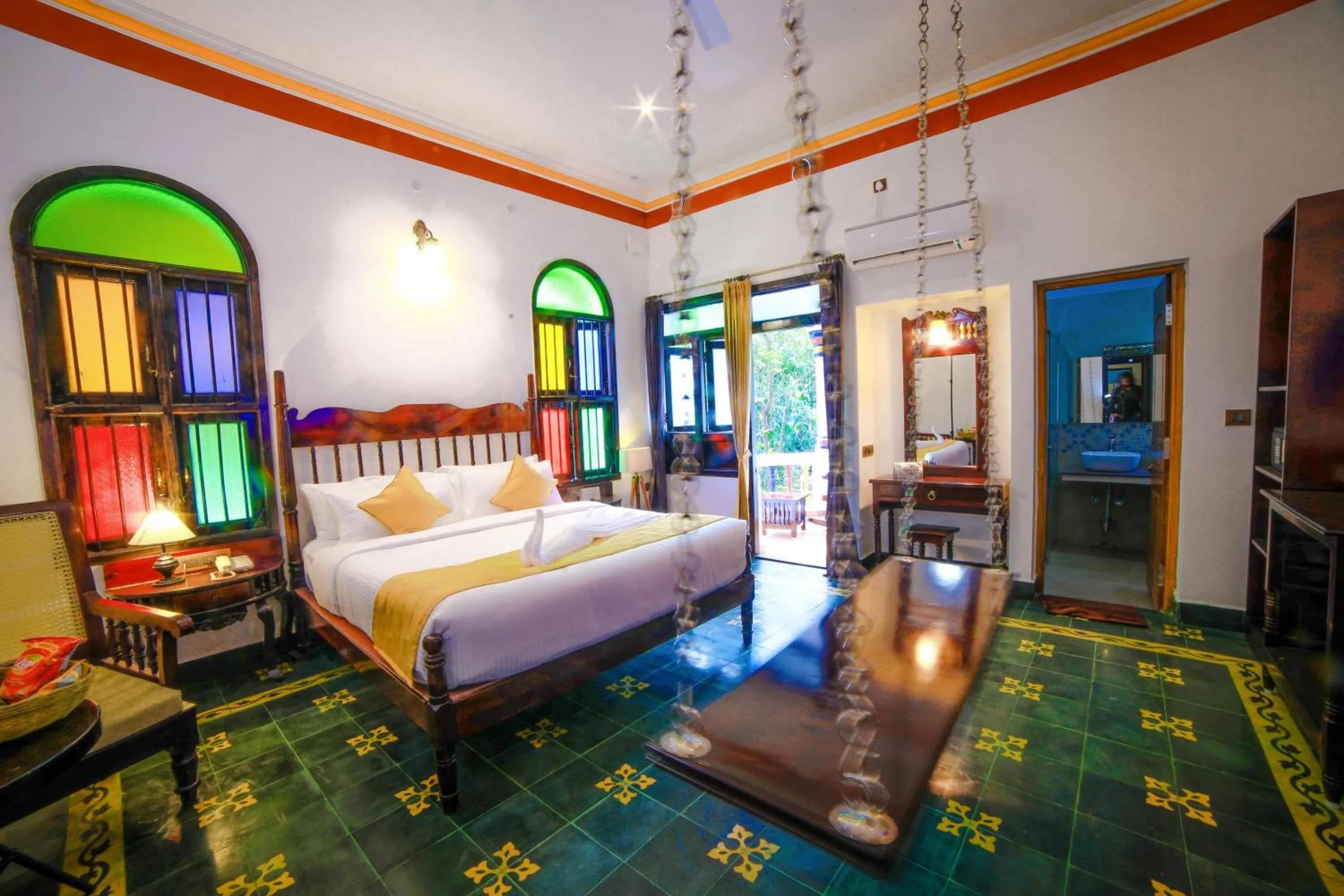 Bedroom, Bed in WOW Bison Woods Organic Veg Resort - Yercaud