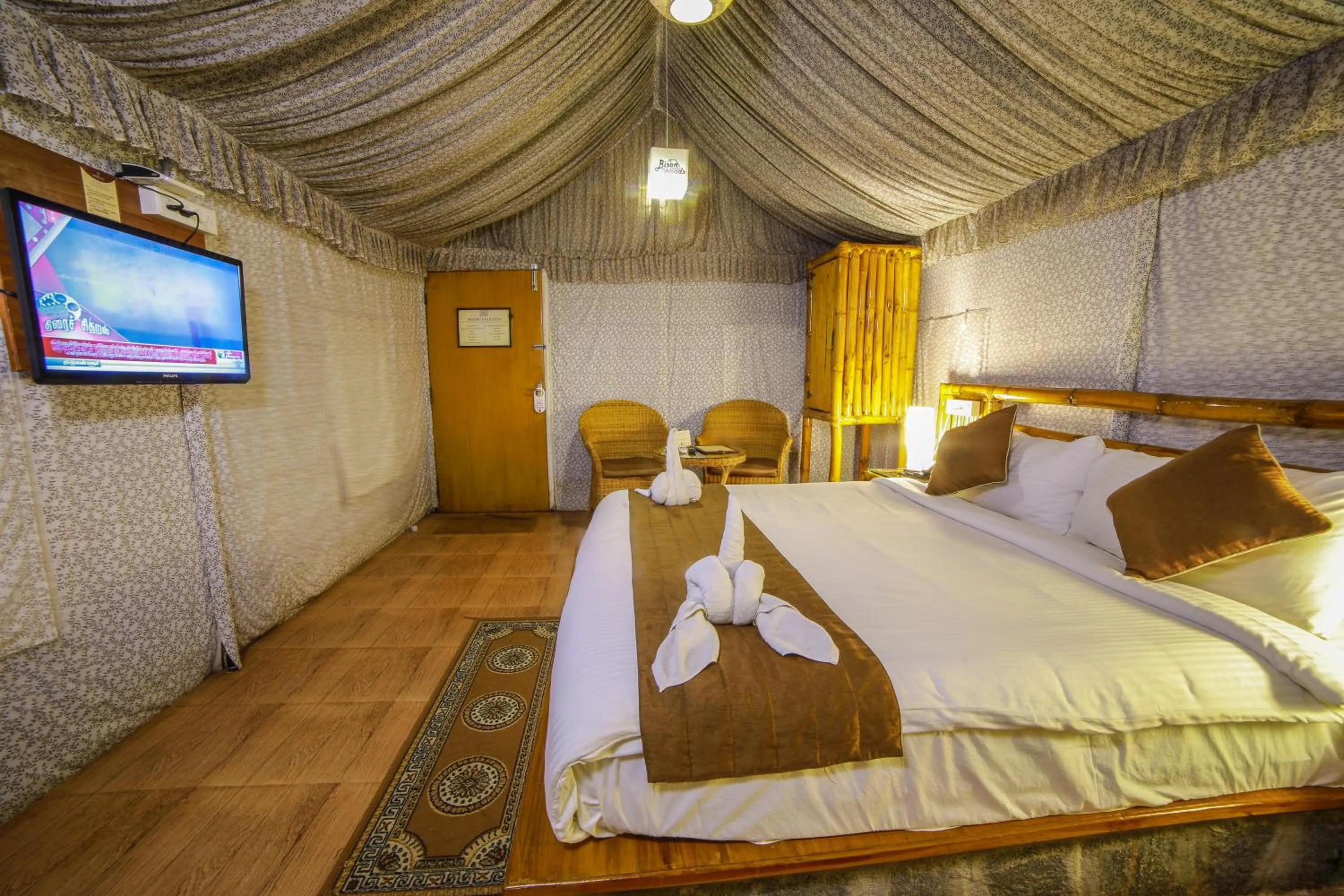 Bed in WOW Bison Woods Organic Veg Resort - Yercaud