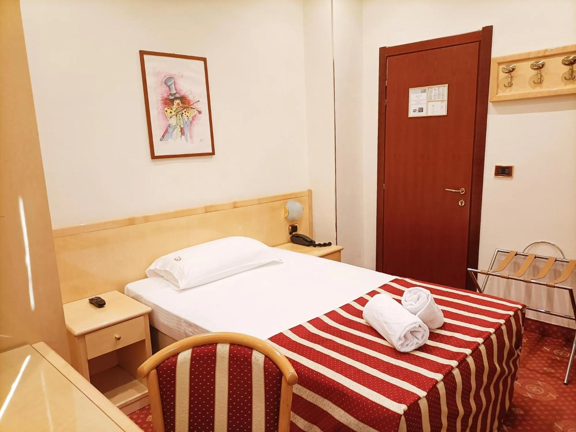 Bedroom, Bed in Hotel Fiorella Milano