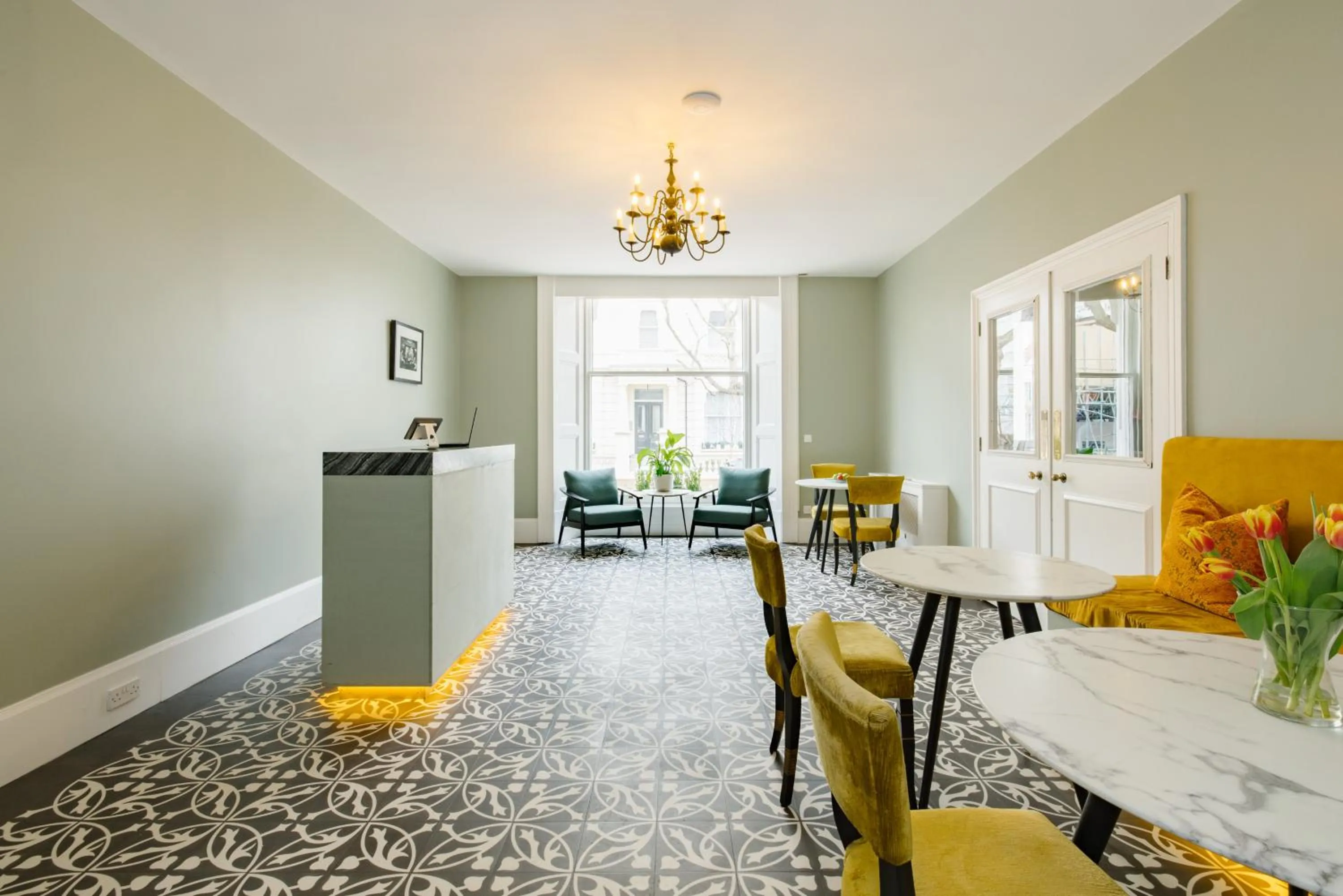 Lobby or reception in The Abbey Notting Hill