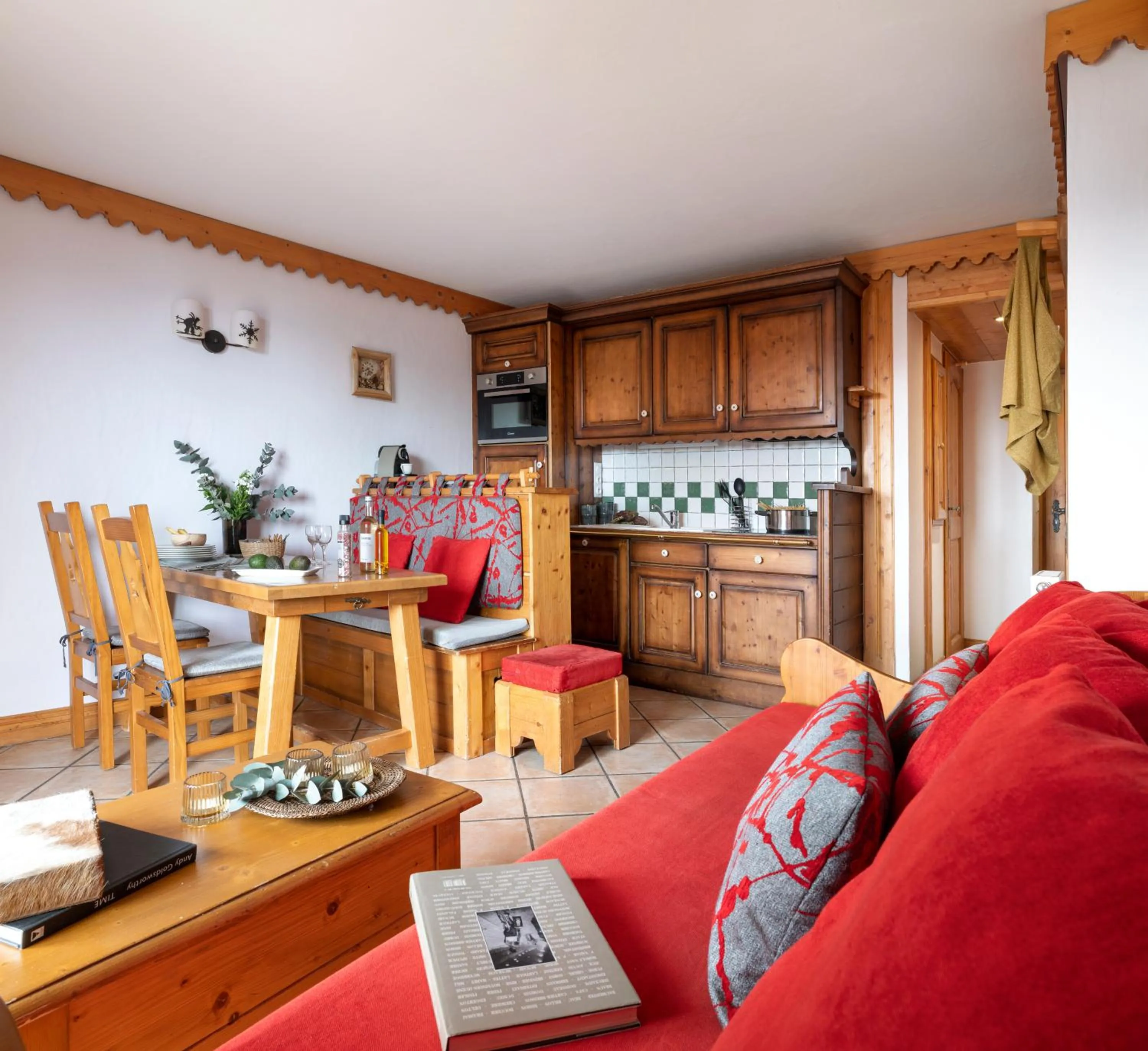 Kitchen or kitchenette in Résidence Pierre & Vacances Premium Le Roselend