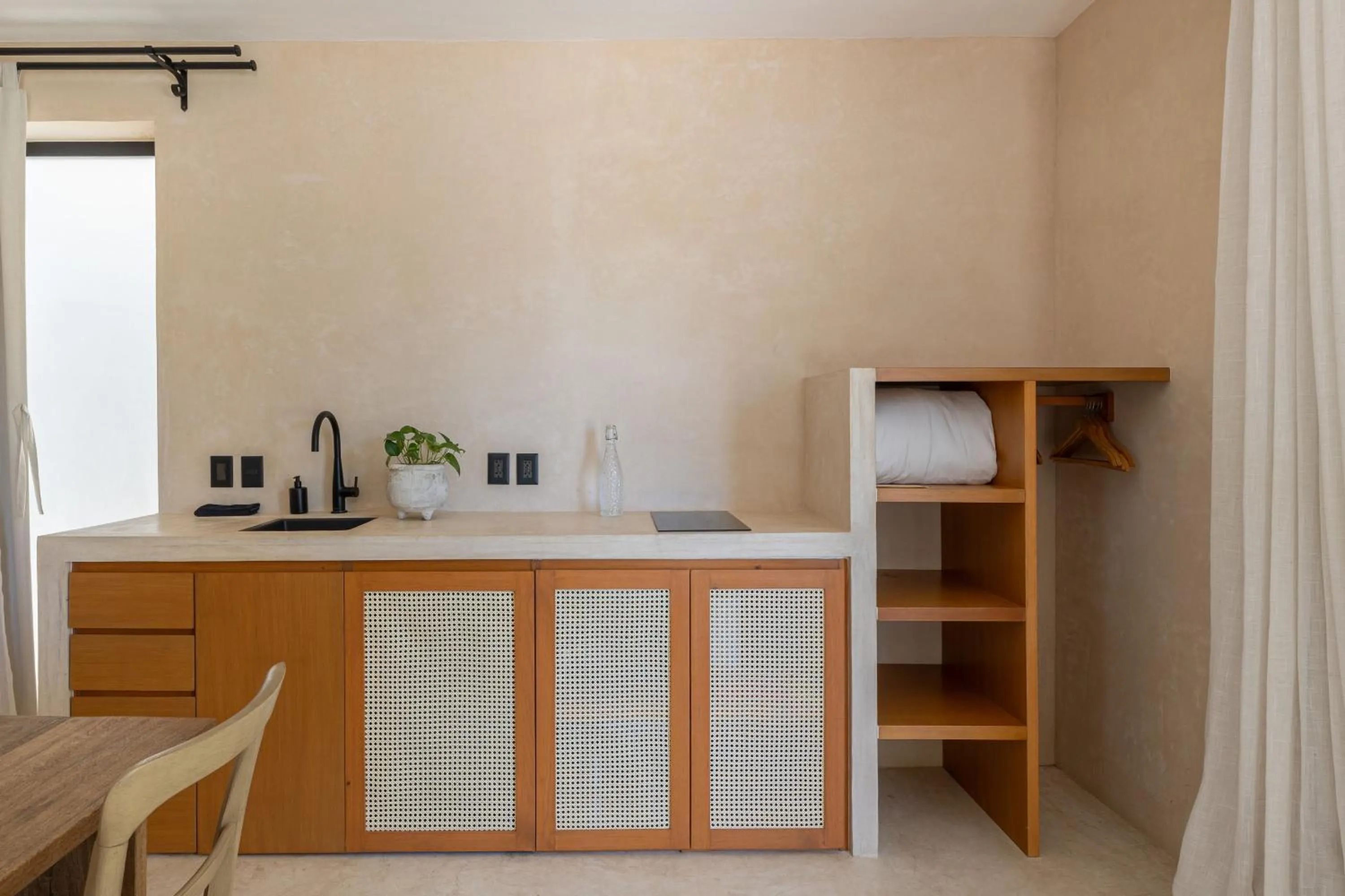 Kitchen or kitchenette in Cucu Hotel El Cuyo