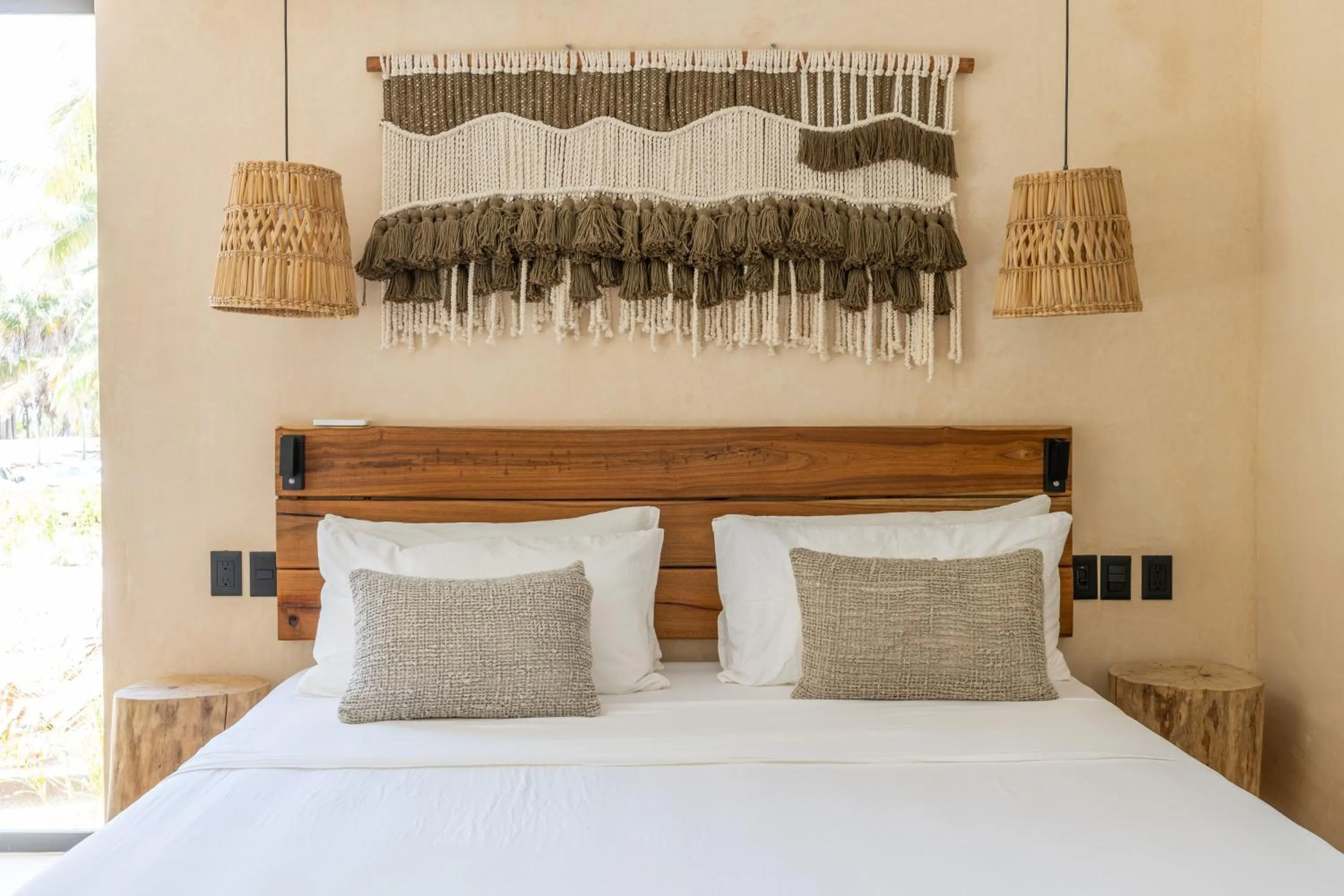 Decorative detail, Bed in Cucu Hotel El Cuyo