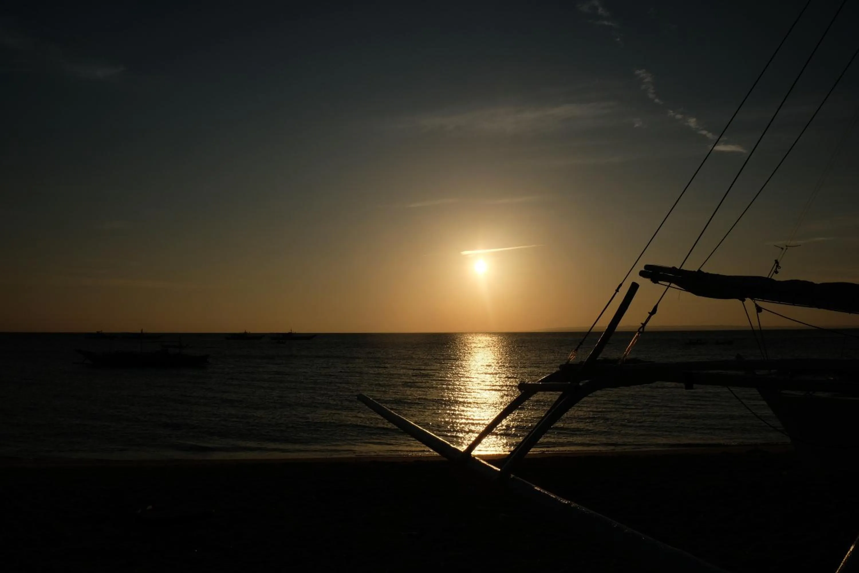 Sunset in Skott's Comfy Lodge