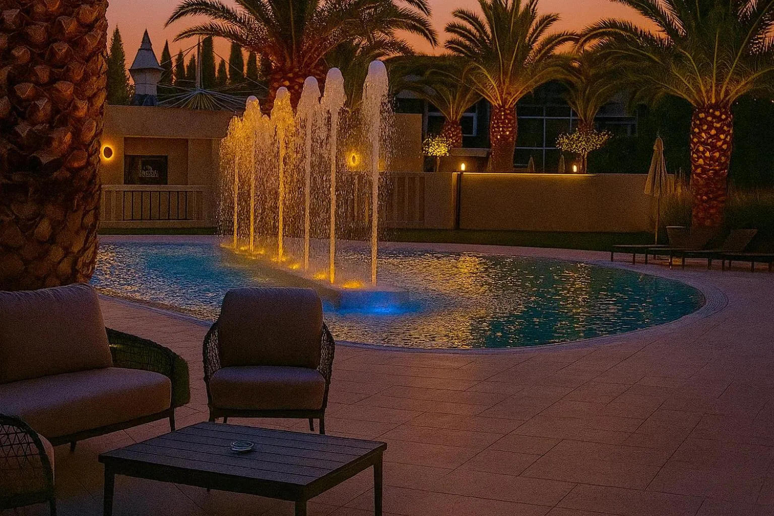 Pool view in UNA HOTELS MH Matera