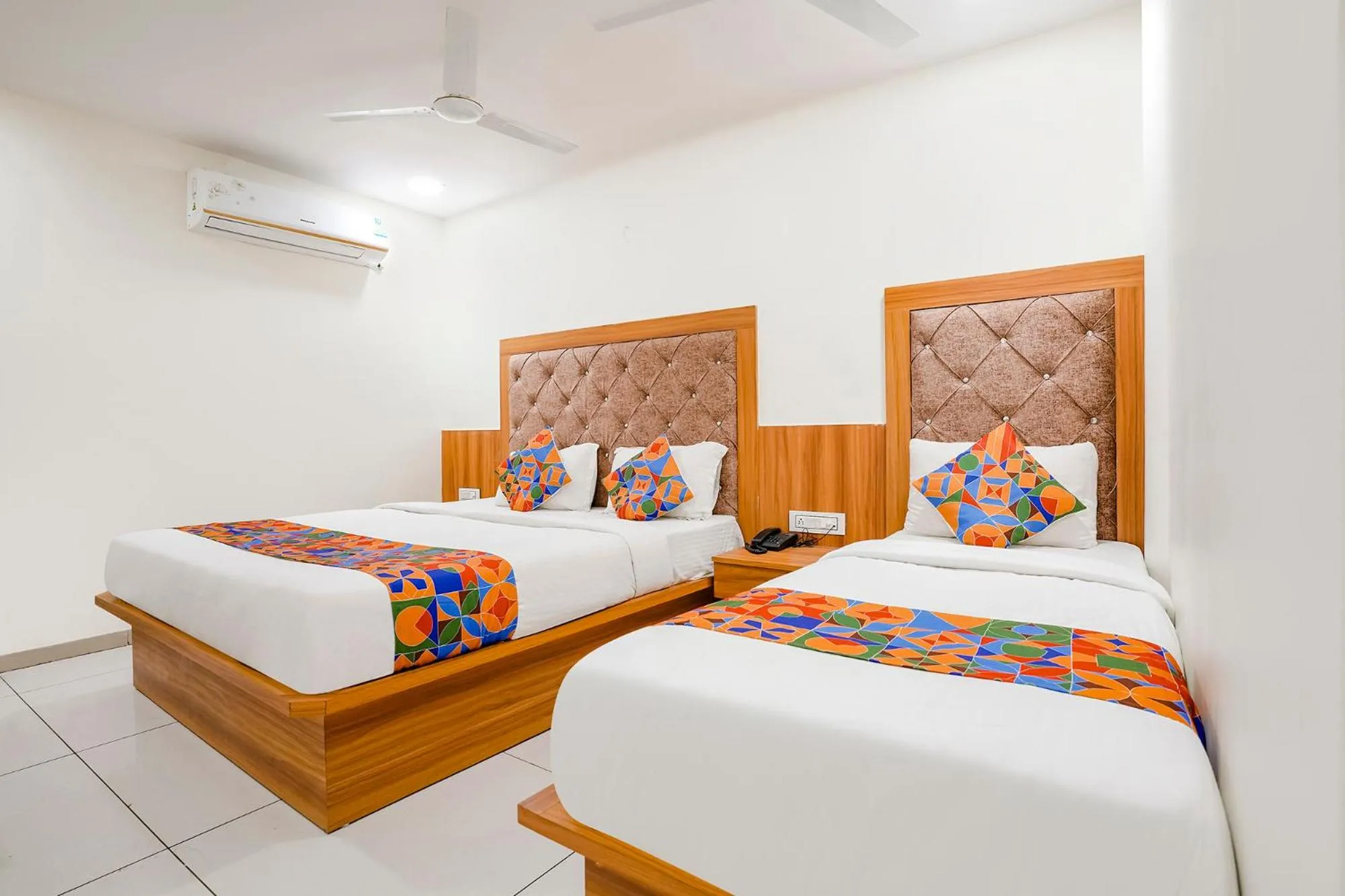 Bed in FabHotel Silver Inn