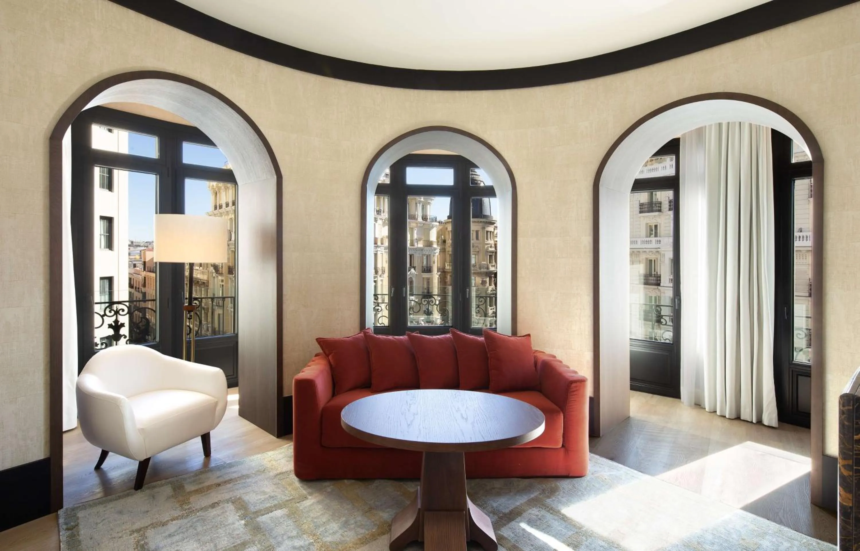 Living room in Hotel Montera Madrid, Curio Collection By Hilton