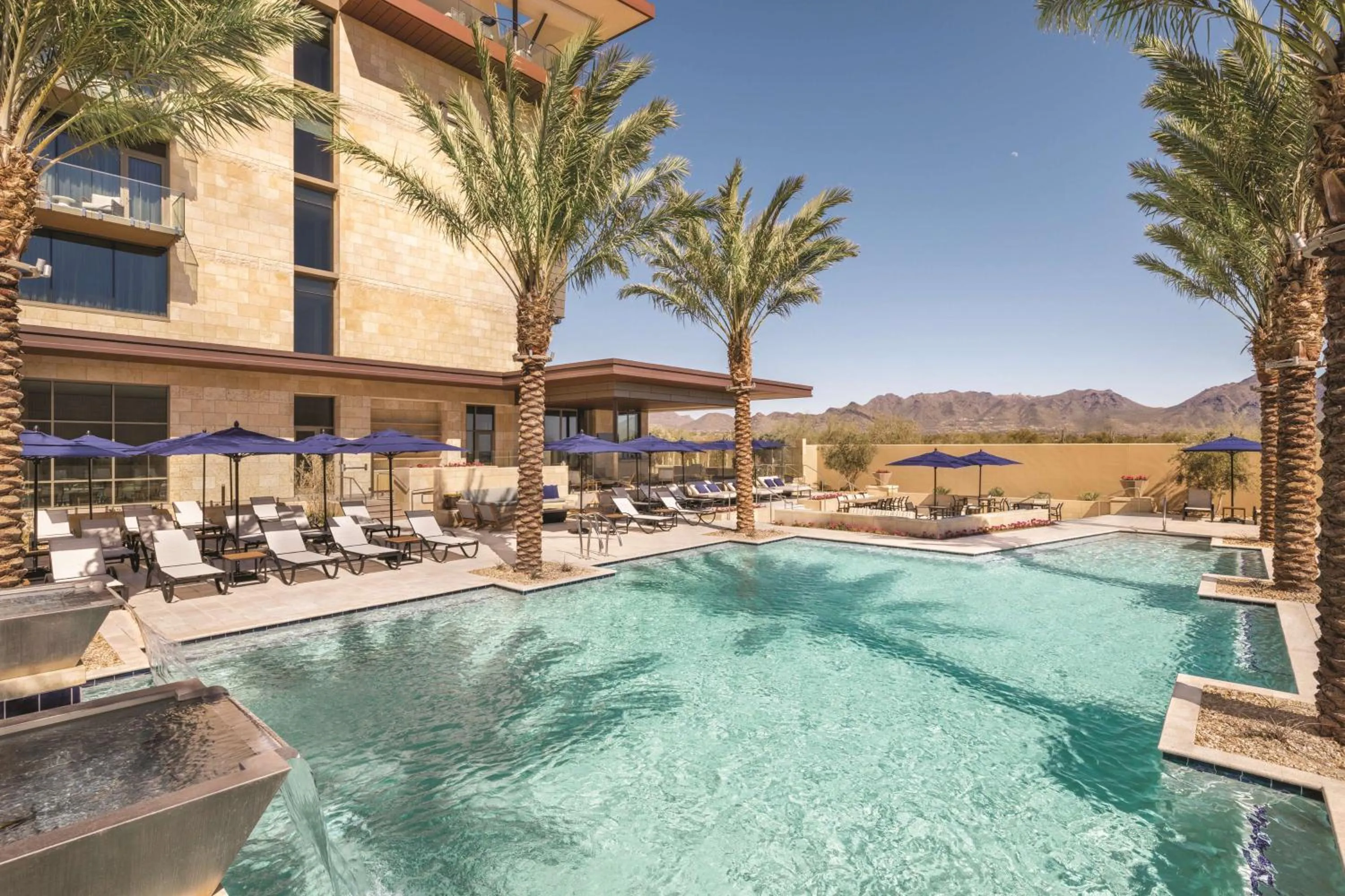 Pool view in Hilton North Scottsdale At Cavasson