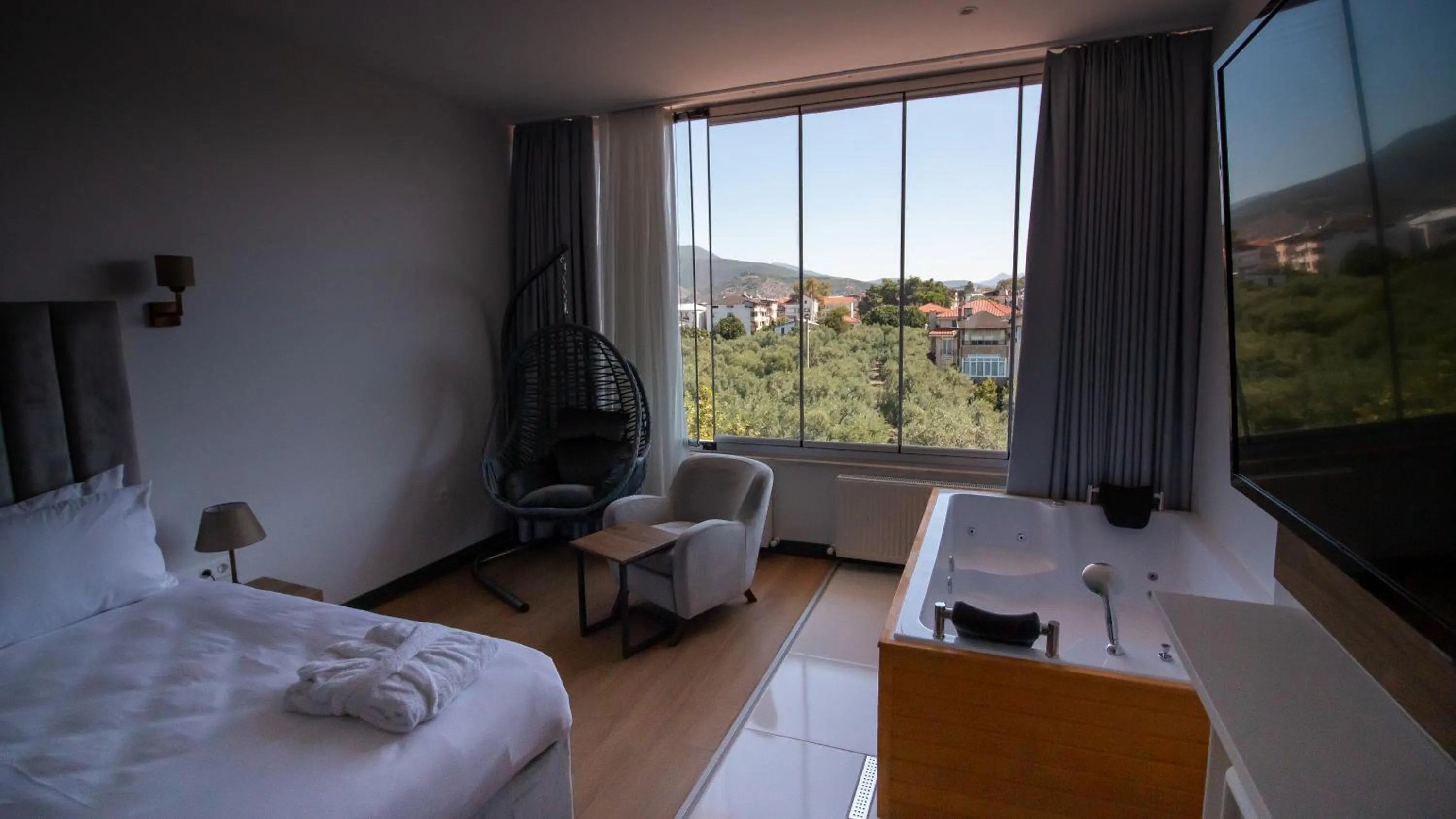 Bed in Lake Life Hotel