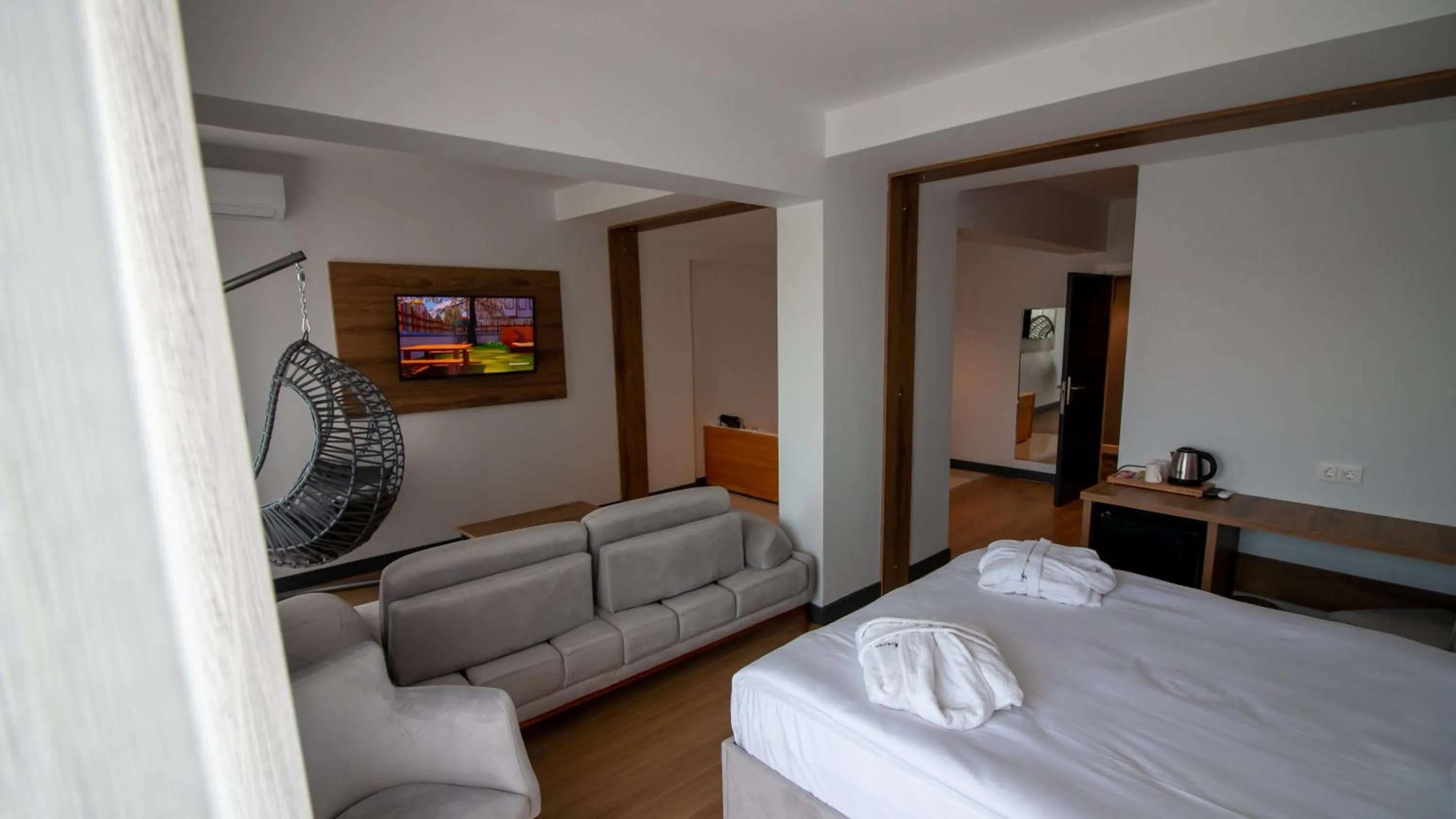 Bed in Lake Life Hotel