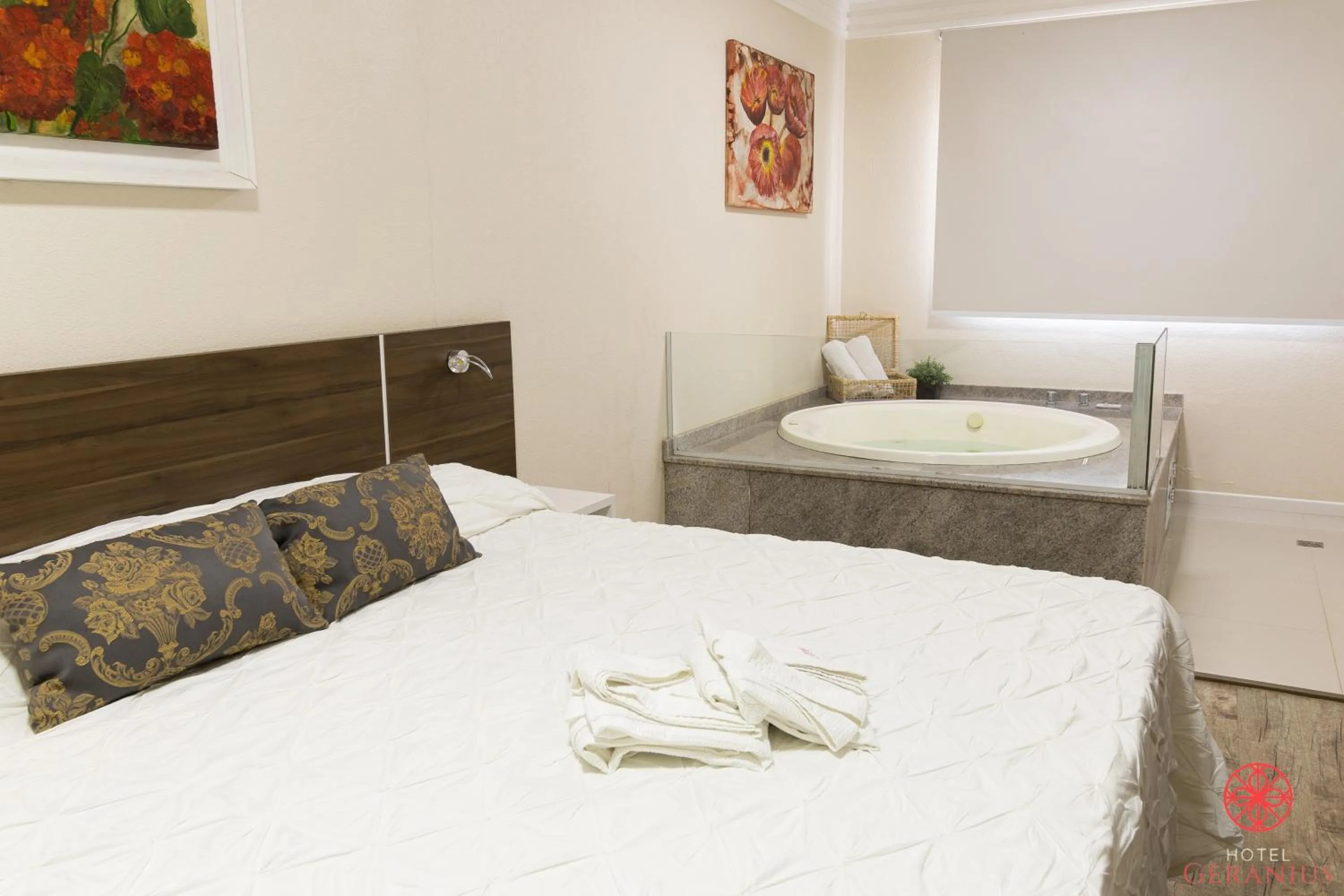 Bed in Hotel Geranius Ingleses