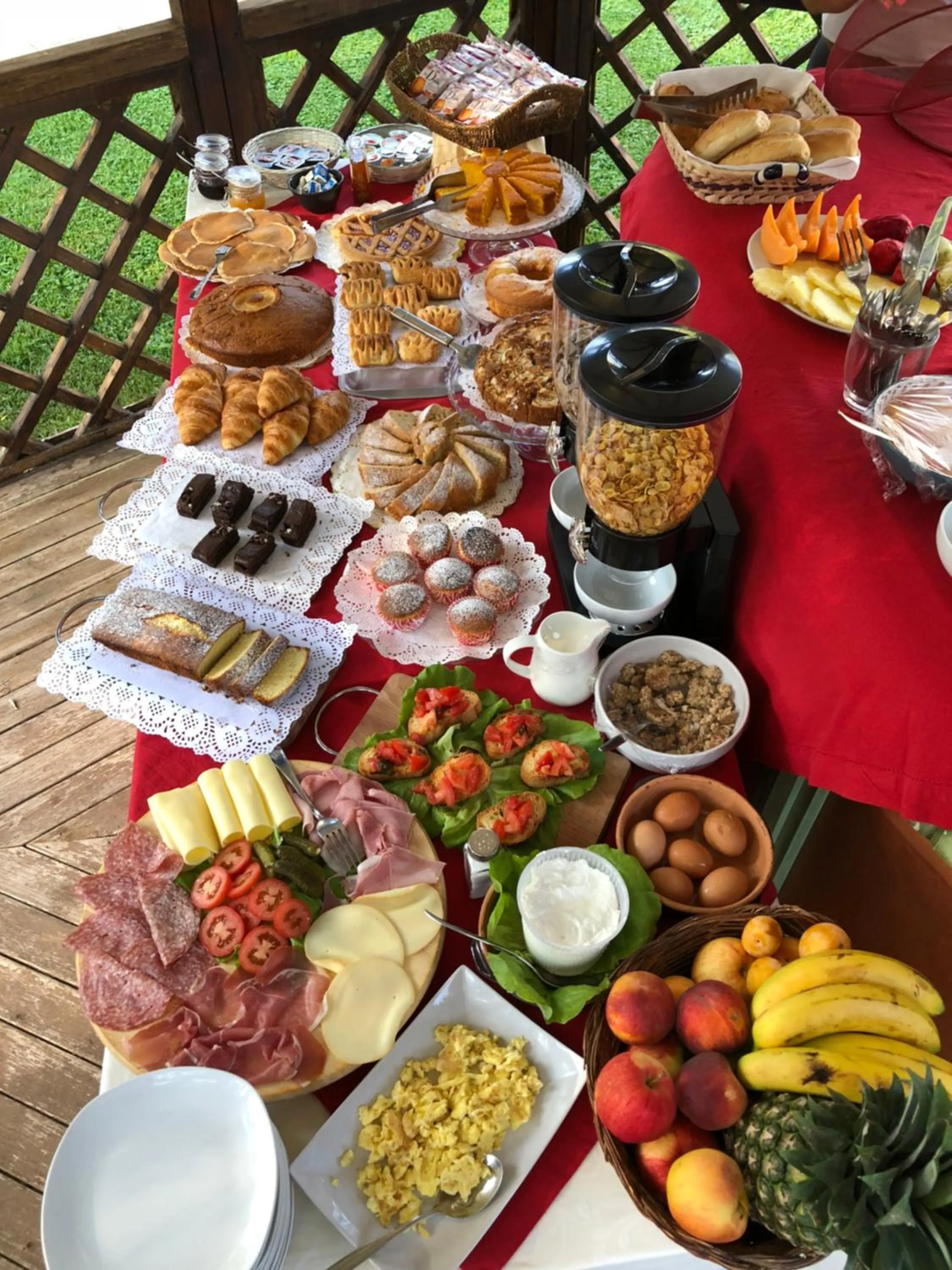 Continental breakfast in Hotel Al Ritrovo