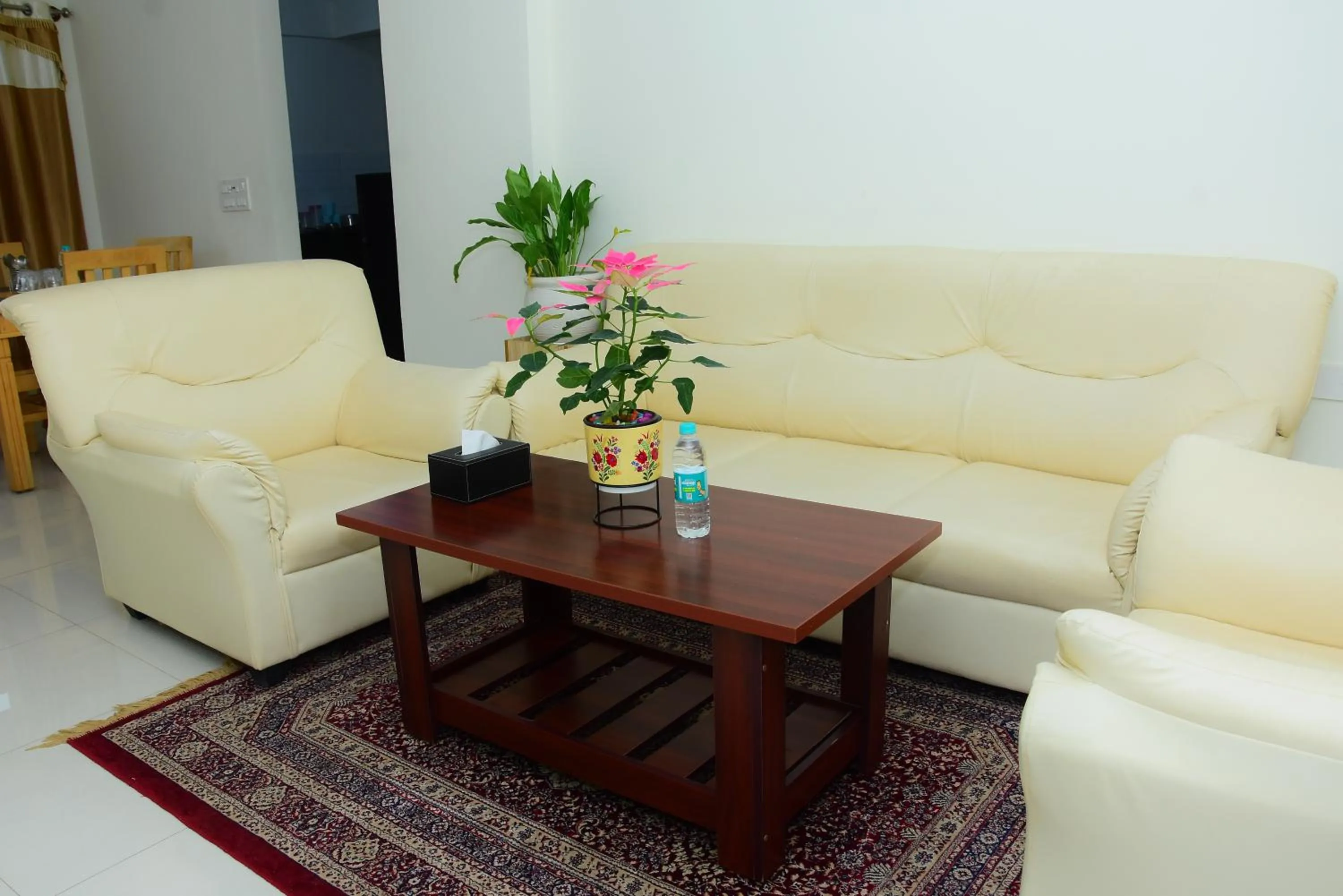 Living room in Windfall Service Apartment