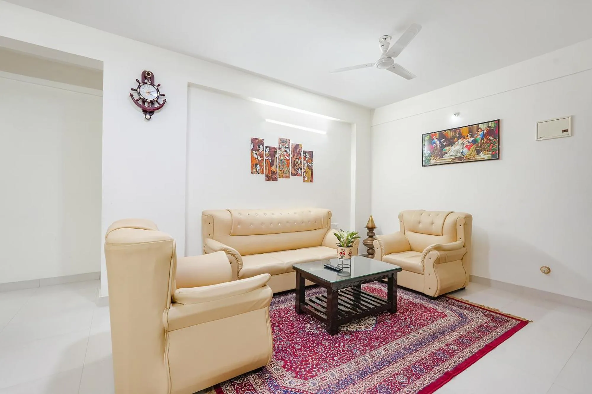 Living room in Windfall Service Apartment