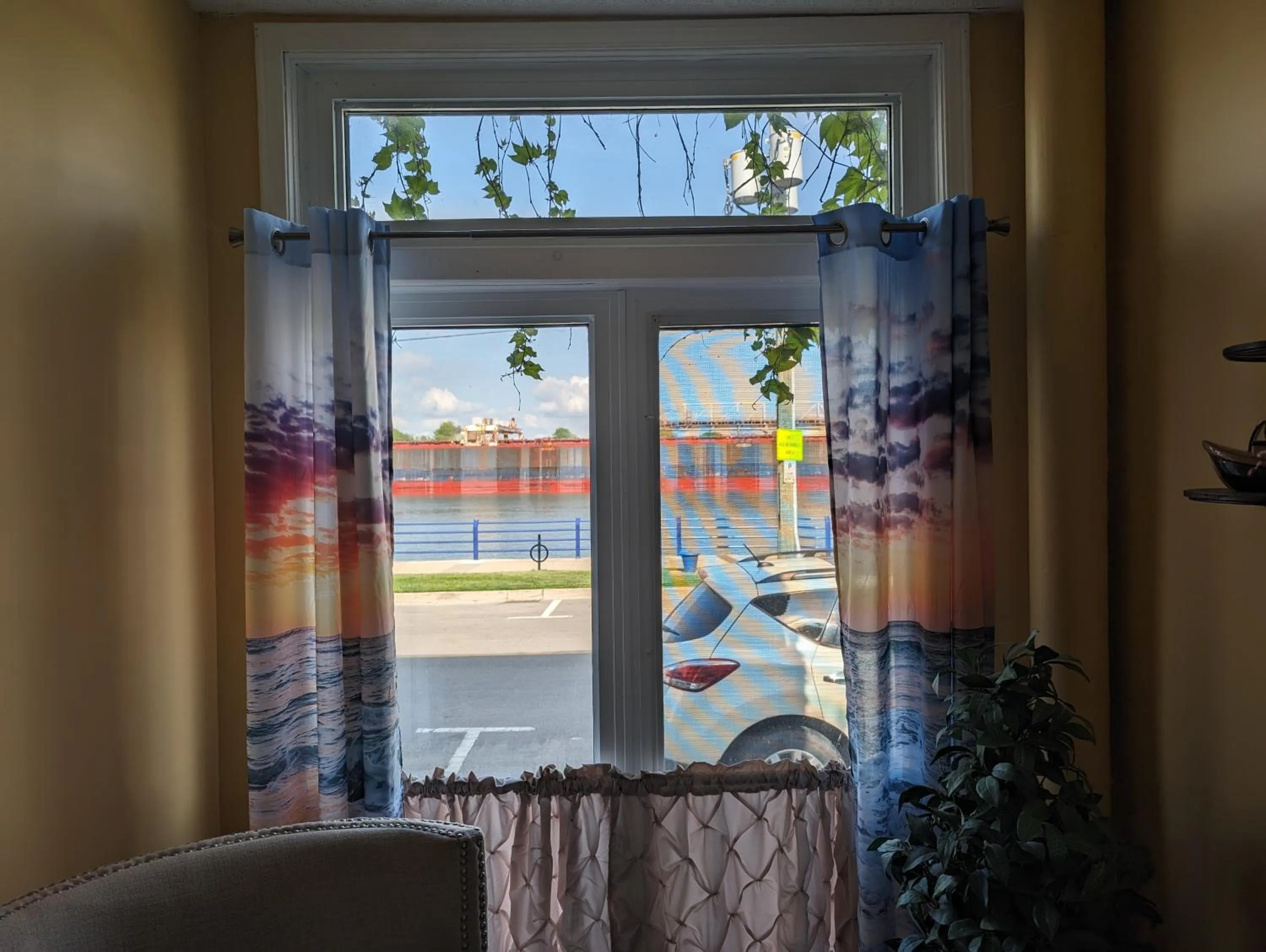 Seating area in Canalside Restaurant & Inn