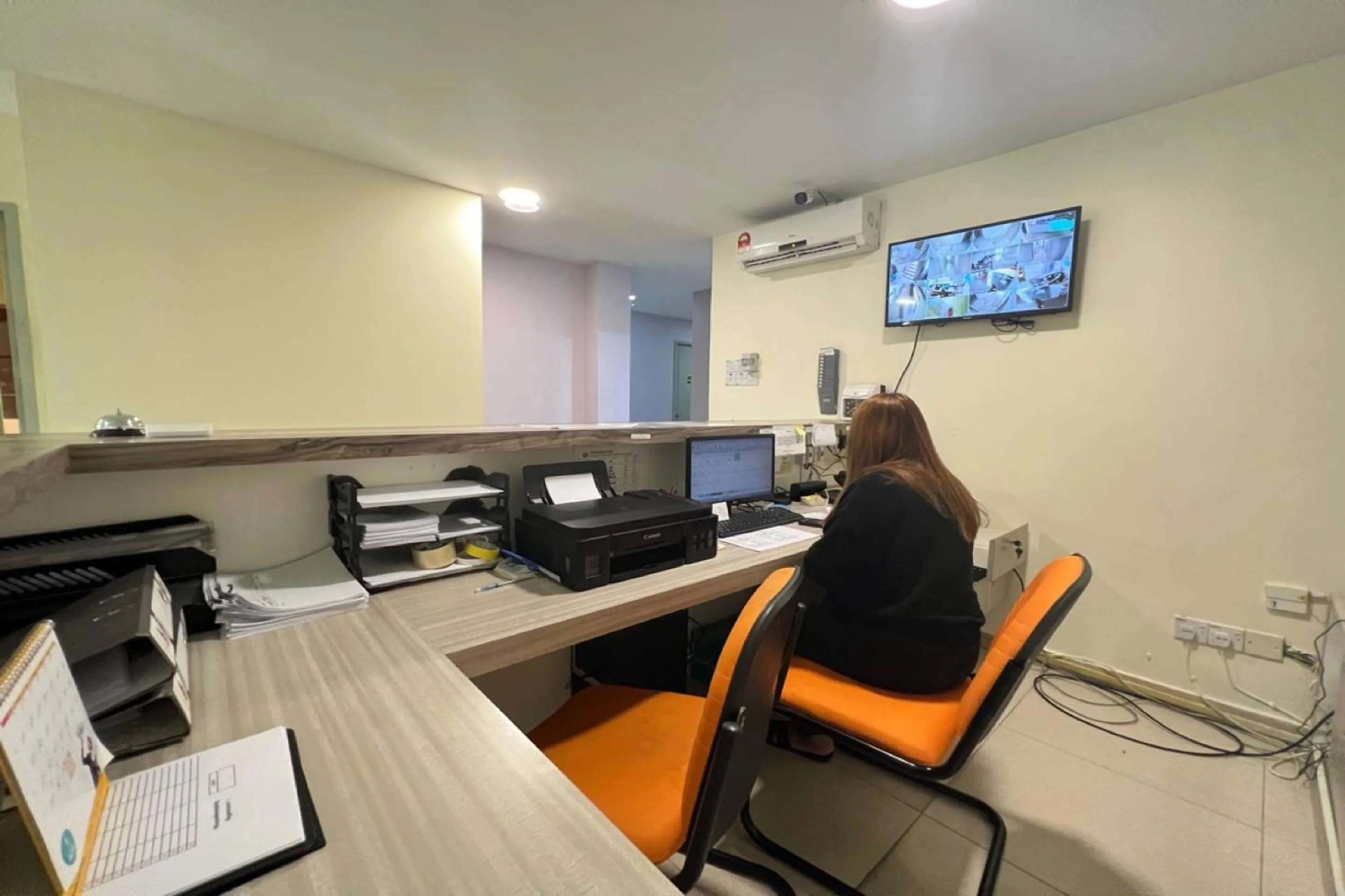 Lobby or reception in Stutong Point managed by SECOM