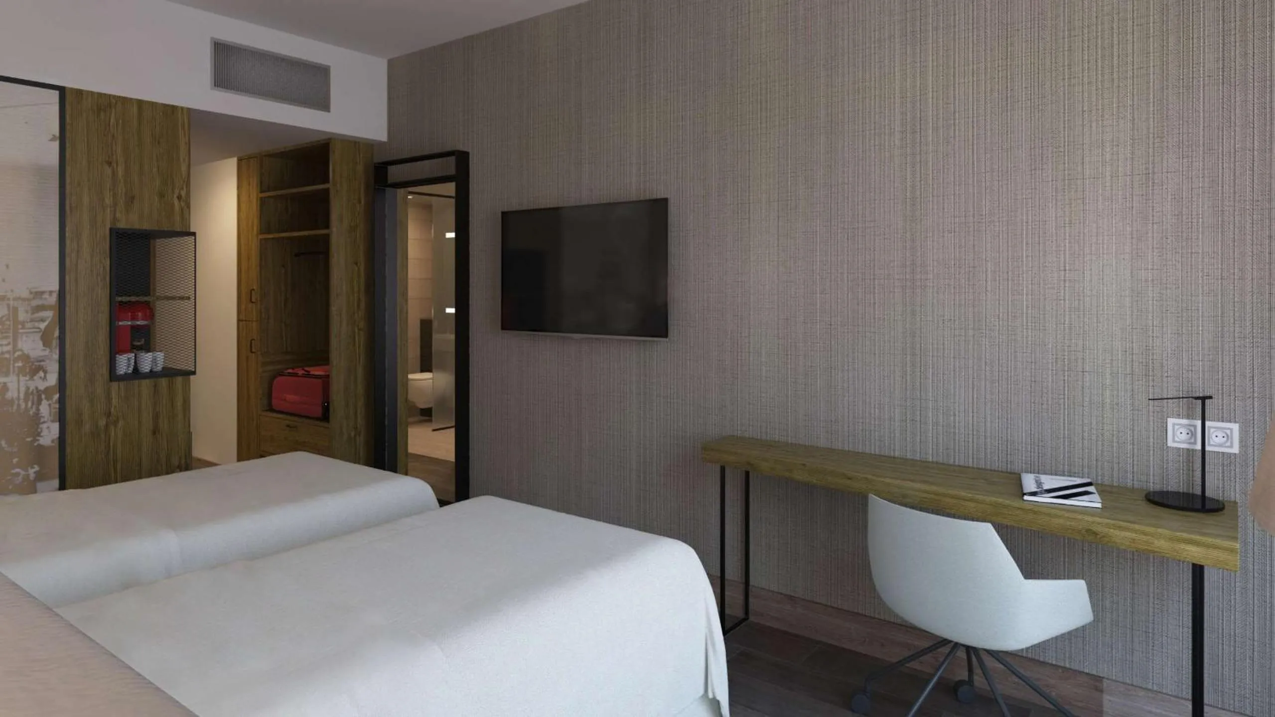 Bedroom, Bed in NH Iquique Pacifico