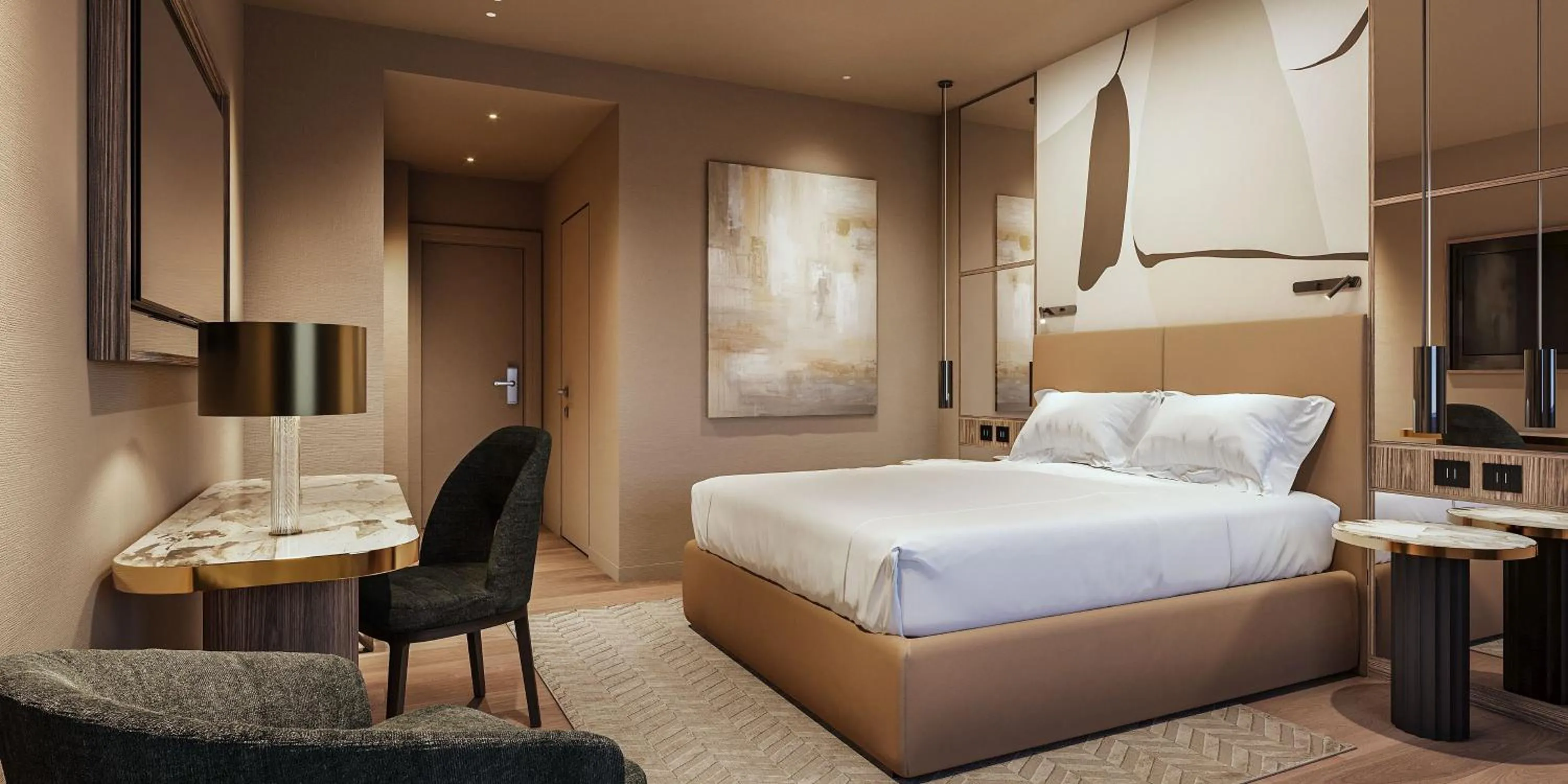 Photo of the whole room, Bed in Crowne Plaza Milan City by IHG