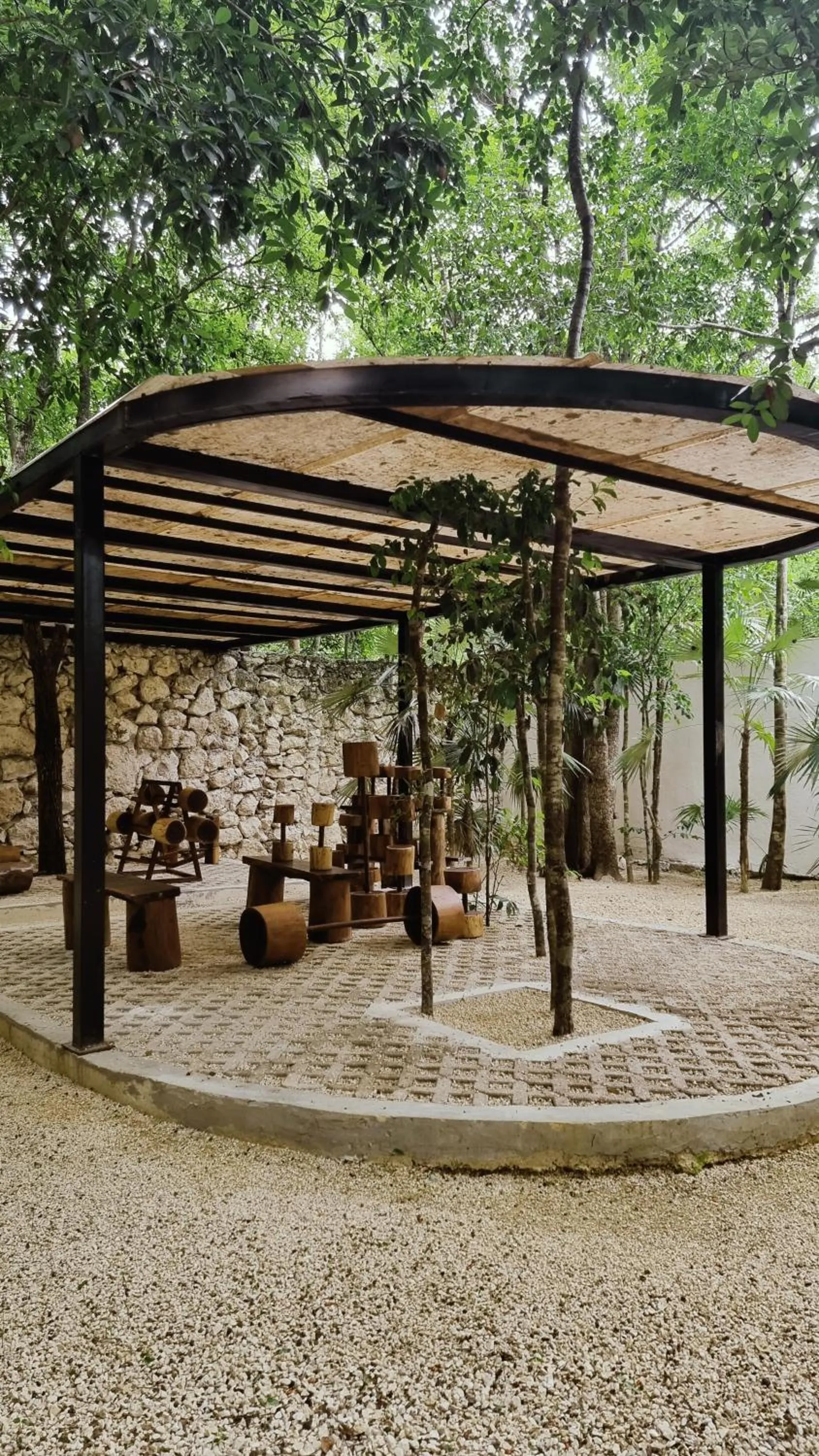 Patio in Condominio en Tulum, la Veleta.