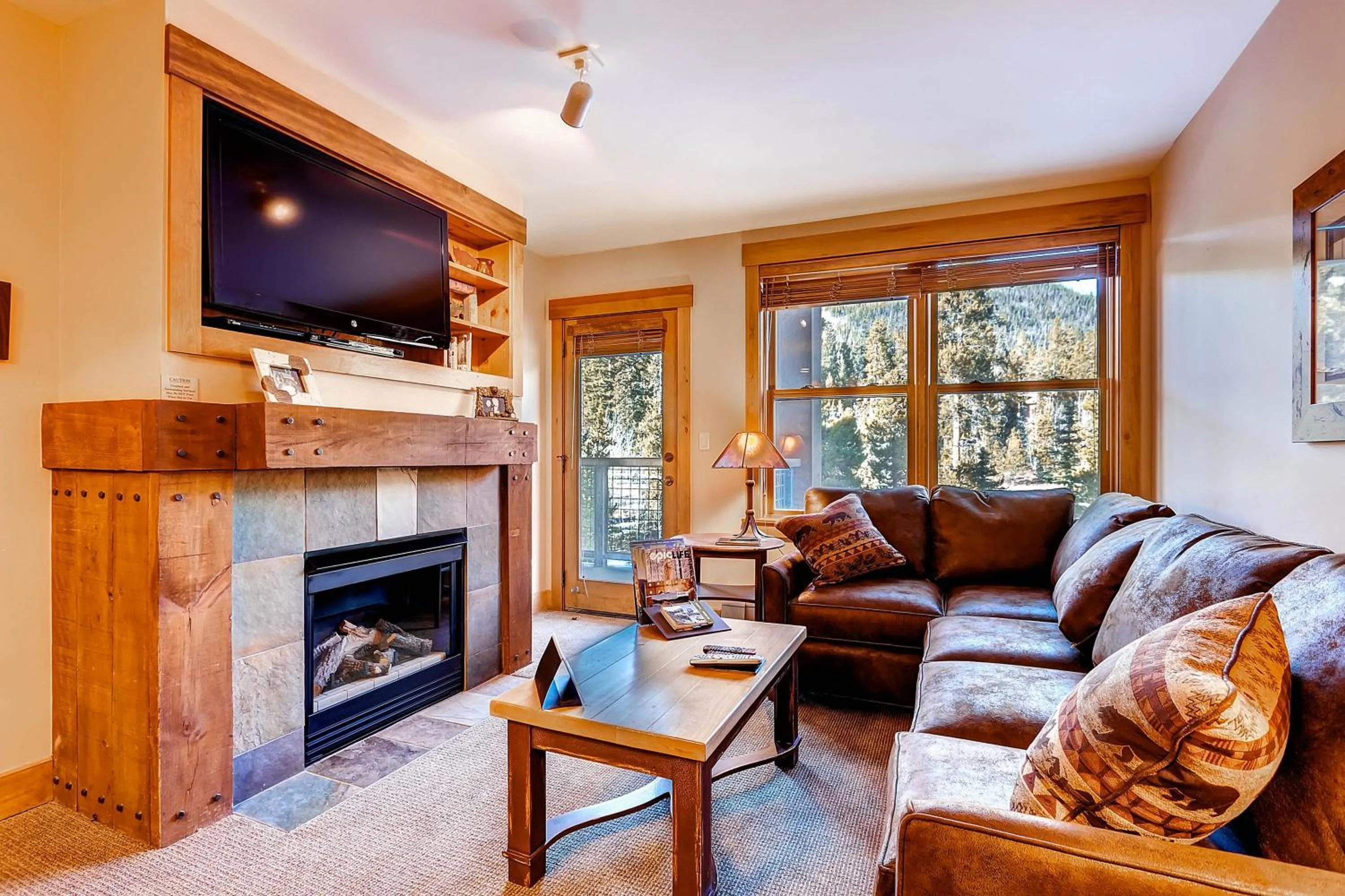 Living room in The Springs Condominiums by Keystone Resort