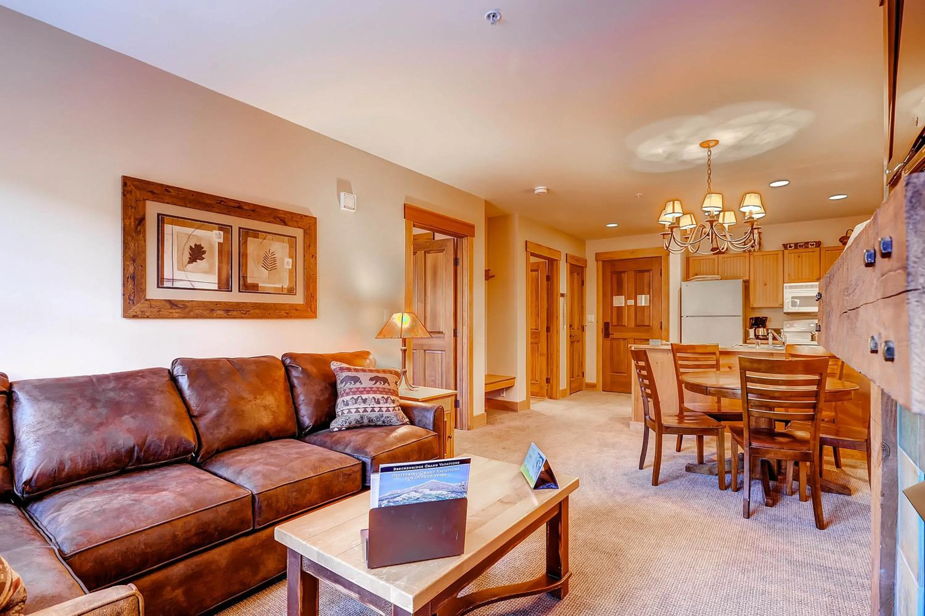 Living room in The Springs Condominiums by Keystone Resort
